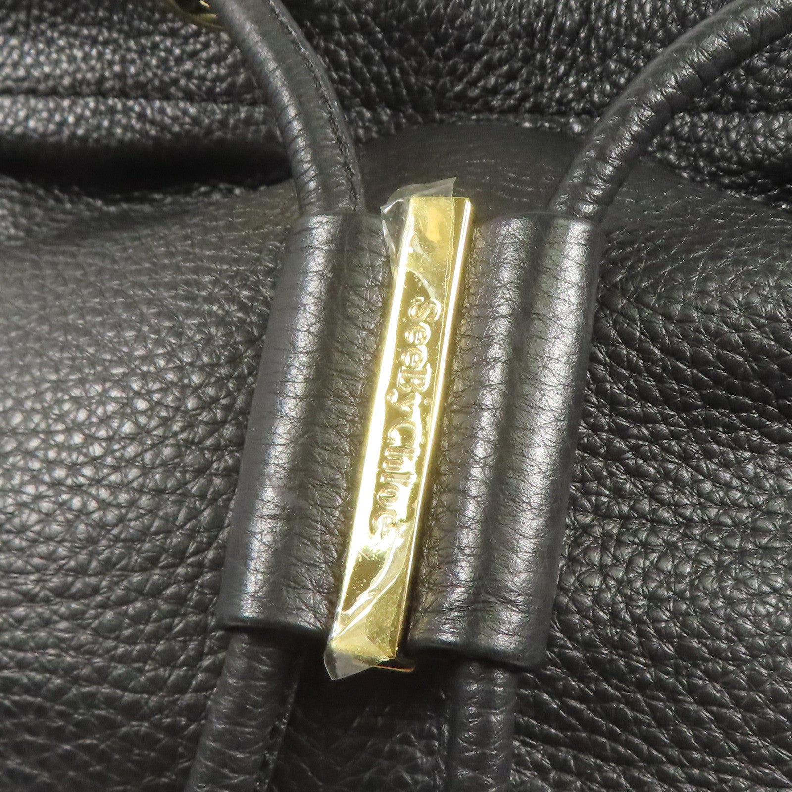 SEE BY CHLOE 牛皮皮革Shoulder Bag金扣肩背袋