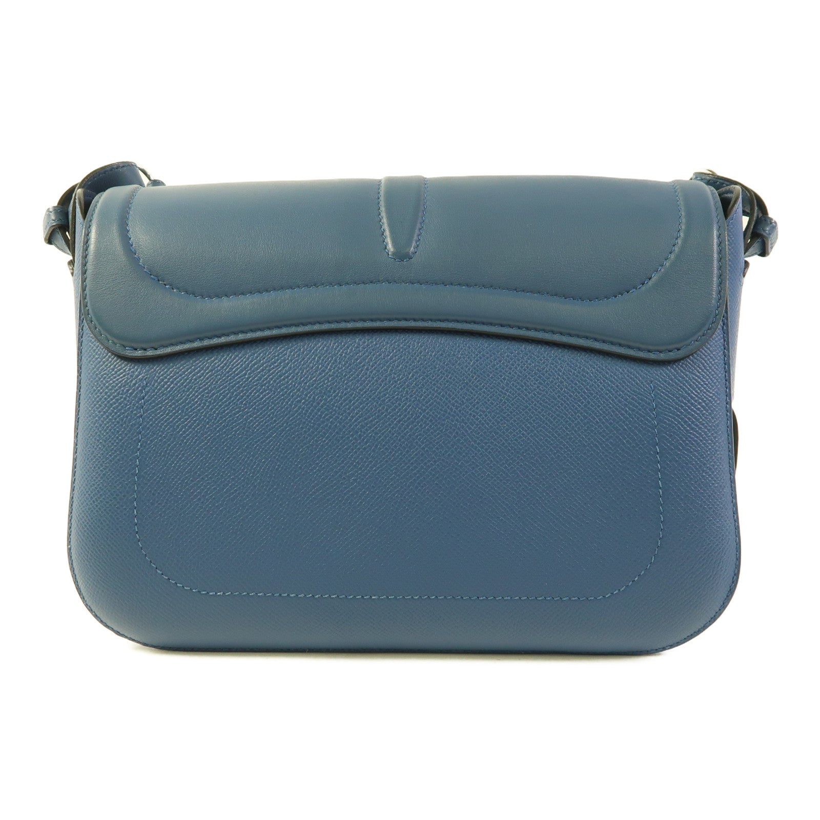 HERMES Epsom皮革/Swift皮革Harnais銀扣肩背袋Colvert