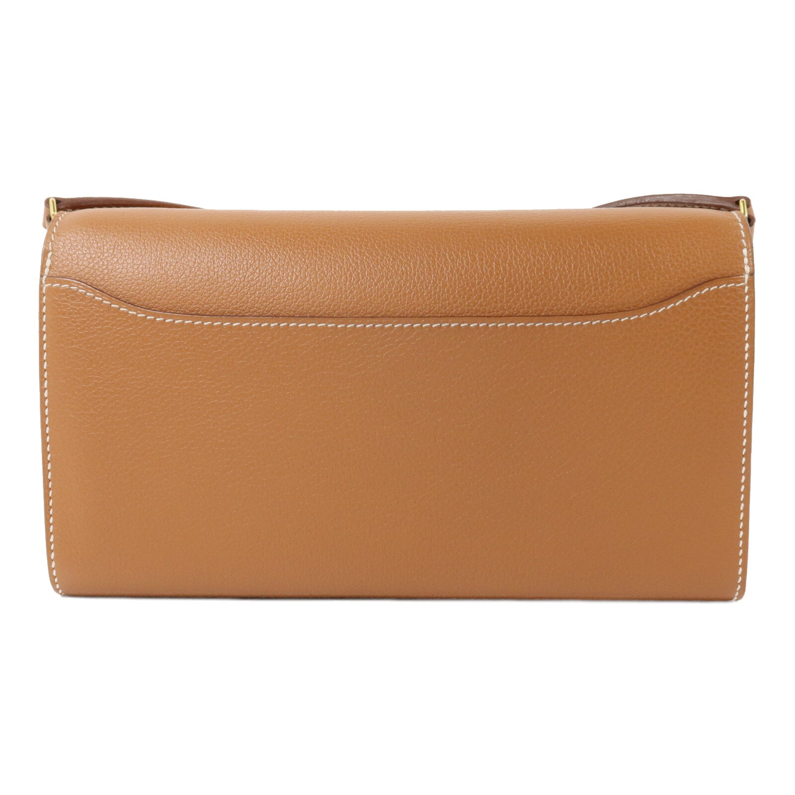 HERMES Evercolor皮革Constance To Go肩背袋Gold