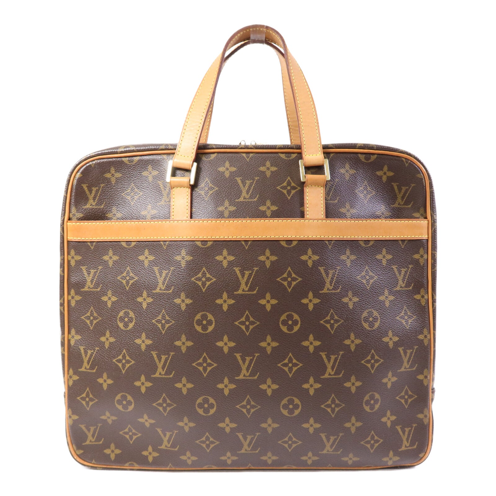 LOUIS VUITTON Monogram Porte Documents Pegase金扣手挽袋