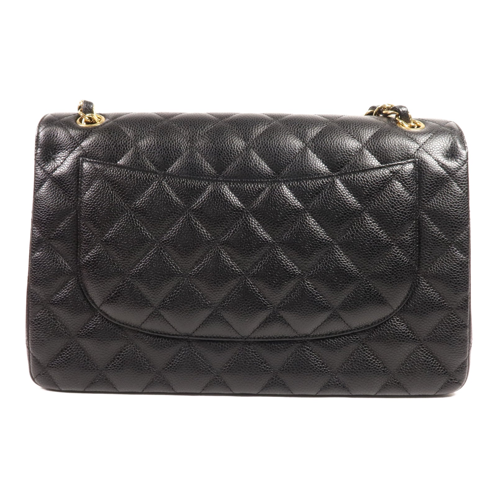 CHANEL 牛皮皮革Large Classic金扣鏈帶肩背袋