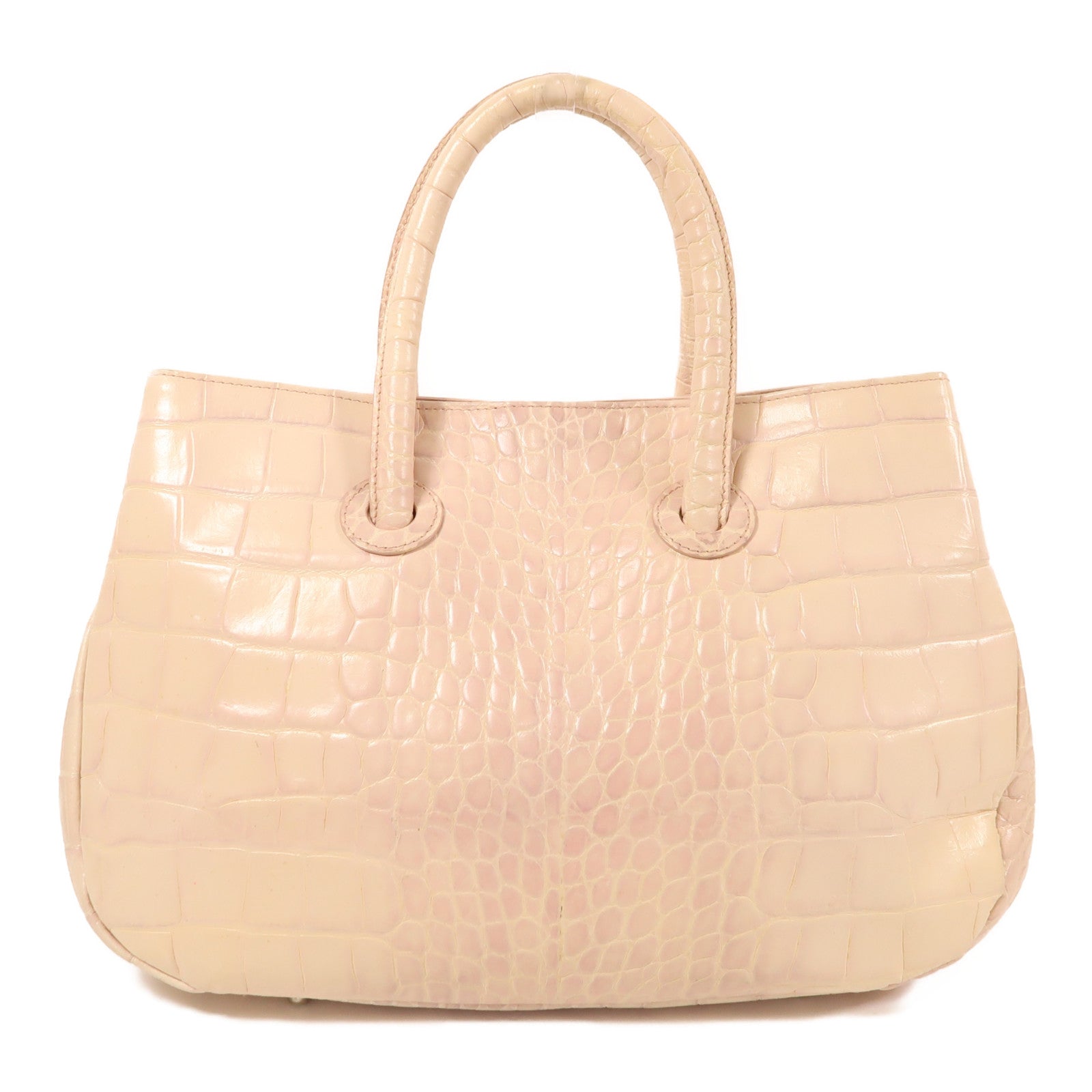 Furla 牛皮皮革Handbag銀扣手挽袋