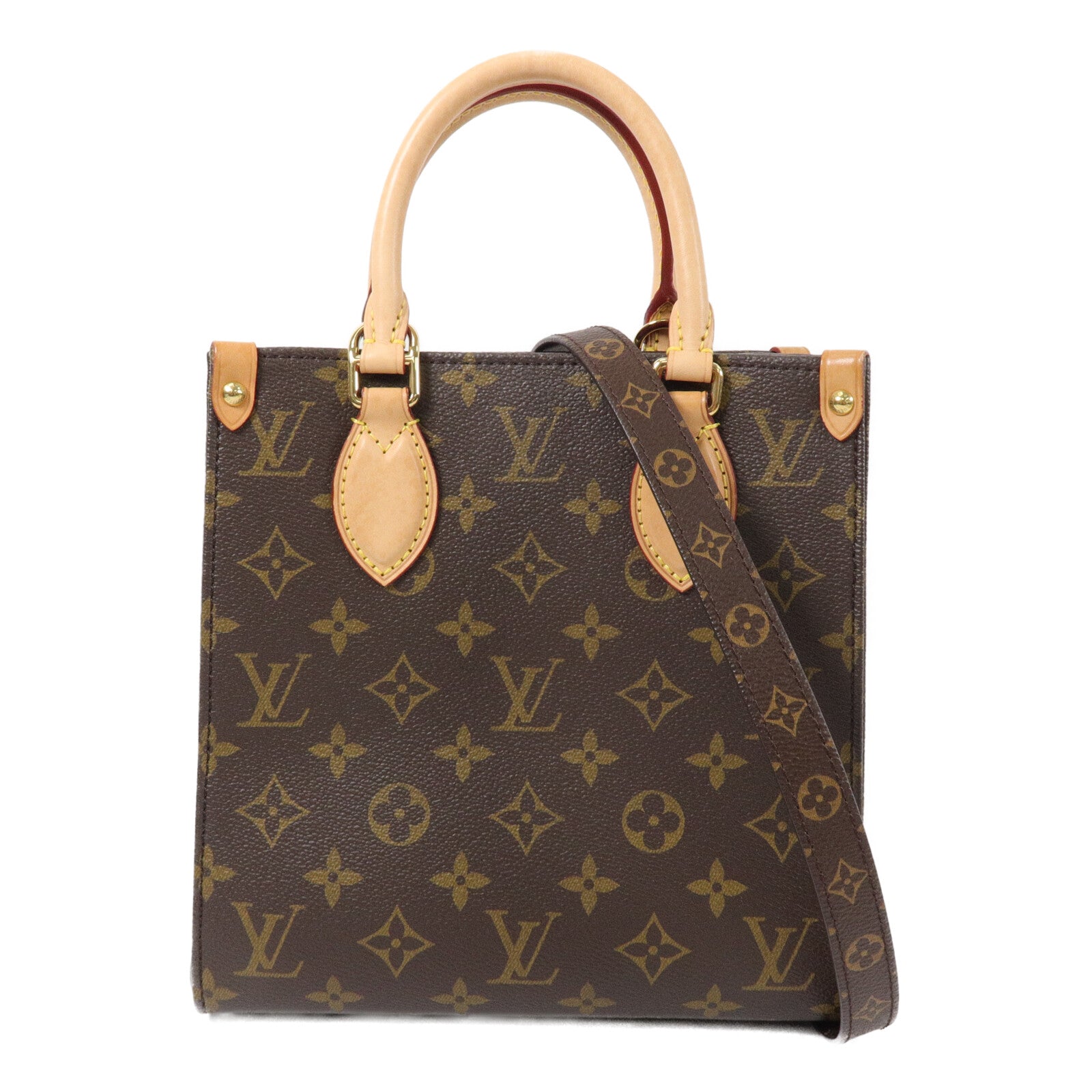 LOUIS VUITTON Monogram Sac Plat BB手挽肩背兩用袋