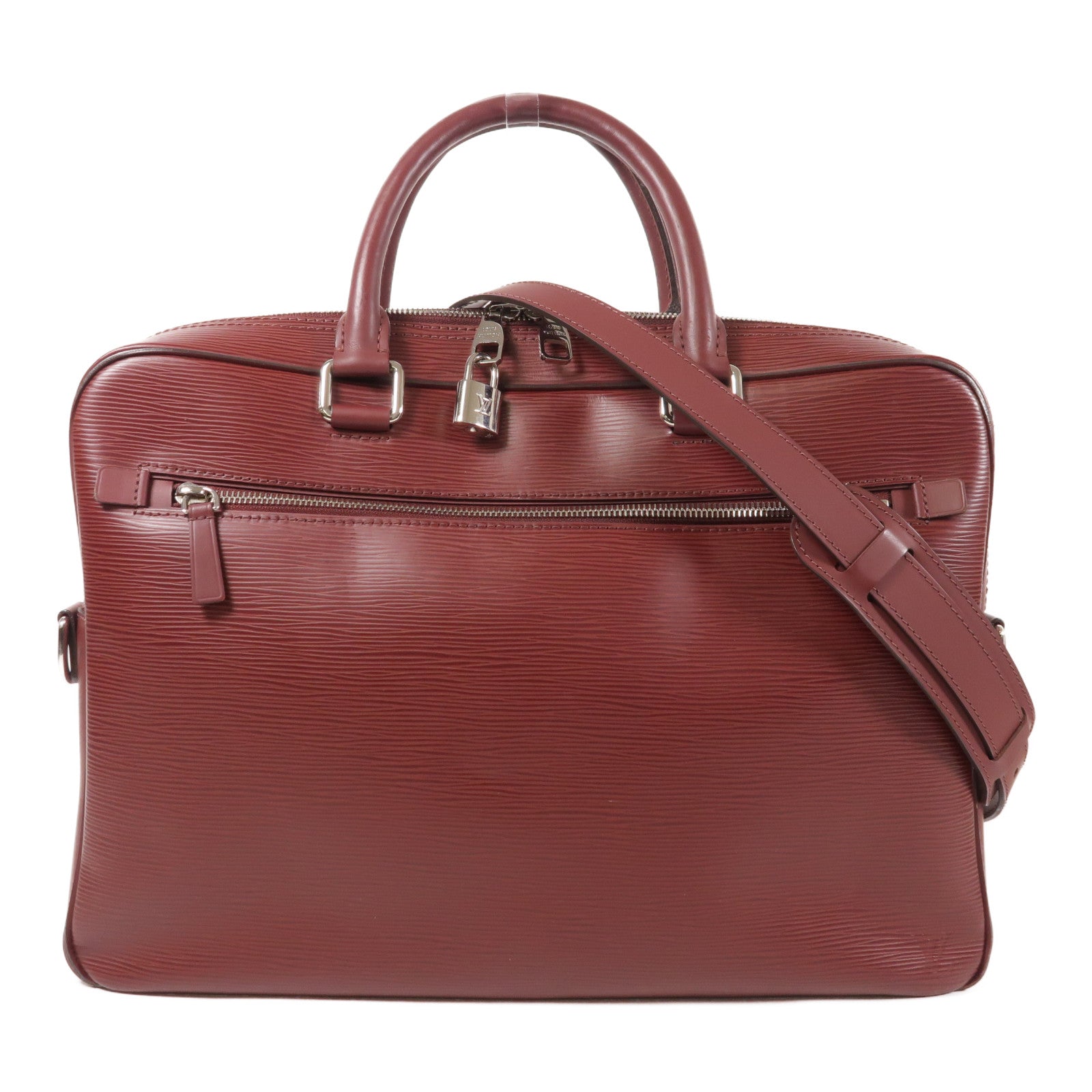 LOUIS VUITTON Epi PDB Porte銀扣手挽肩背兩用袋