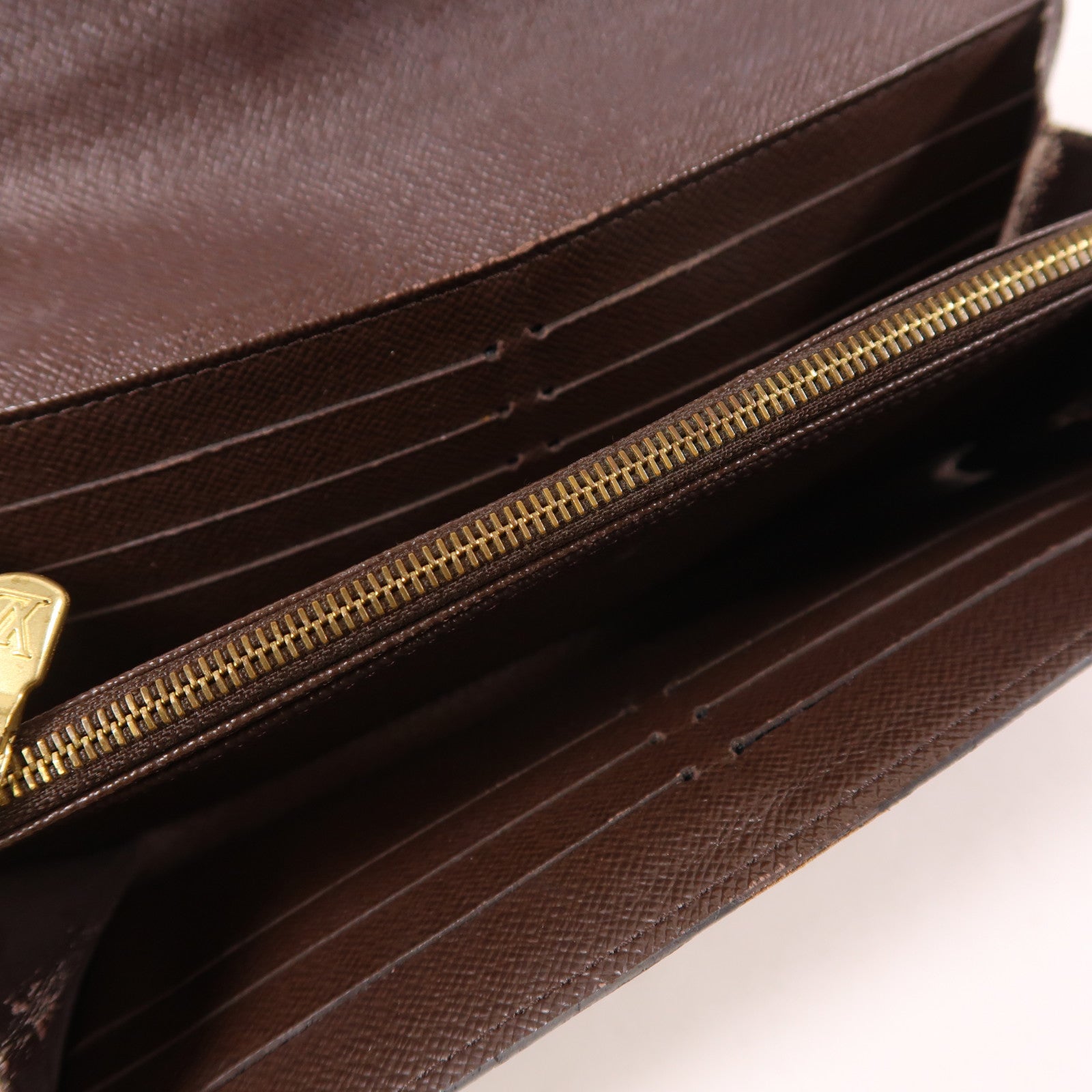 LOUIS VUITTON (PRICE DOWN) LV GHW Sarah Long Wallet N63209 Damier Ebene Brown