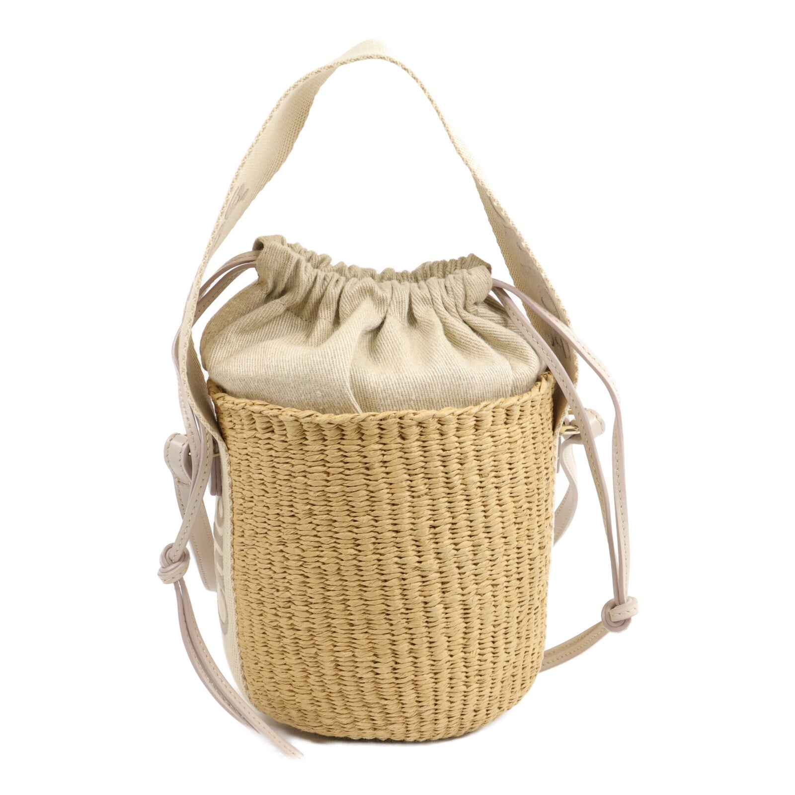 Chloe 藤料Small Woody Basket手挽肩背兩用袋