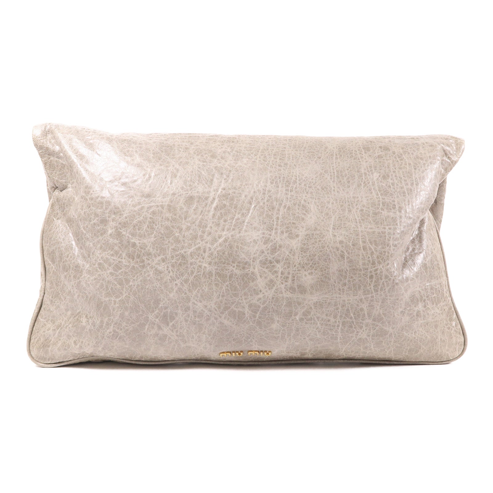 Miu Miu 牛皮皮革2 Way Shoulder金扣手挽肩背兩用袋