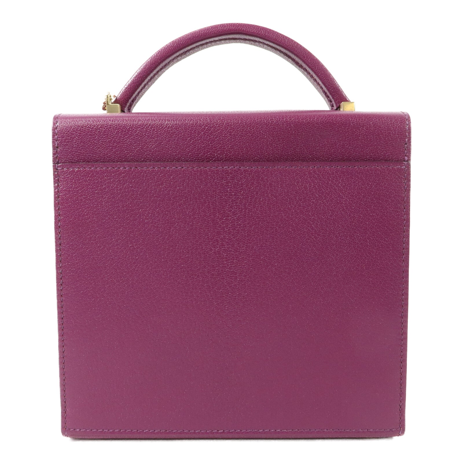 HERMES Chevre皮革Cinhetic Box肩背袋Anemone