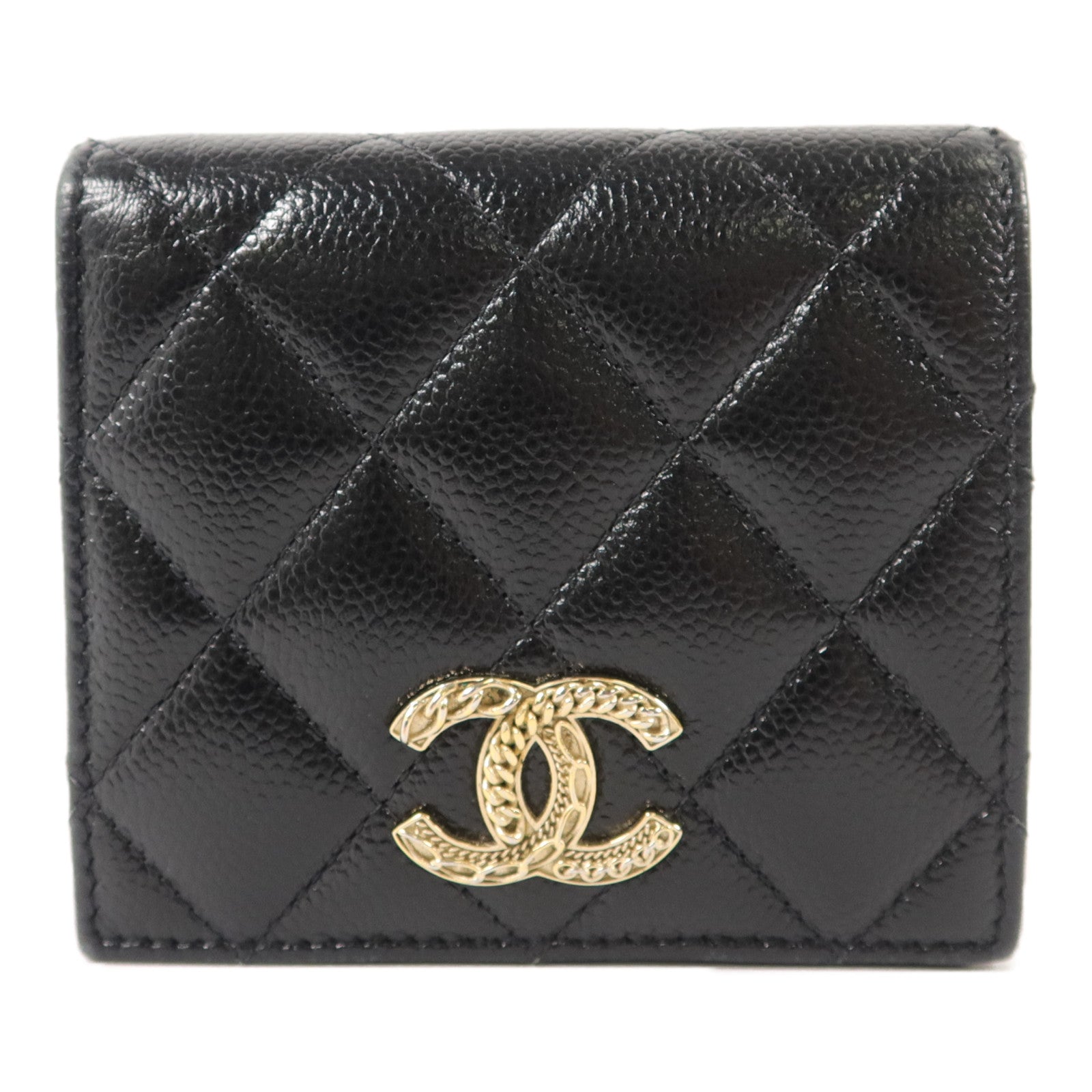 CHANEL 牛皮皮革Bifold Wallet錢包