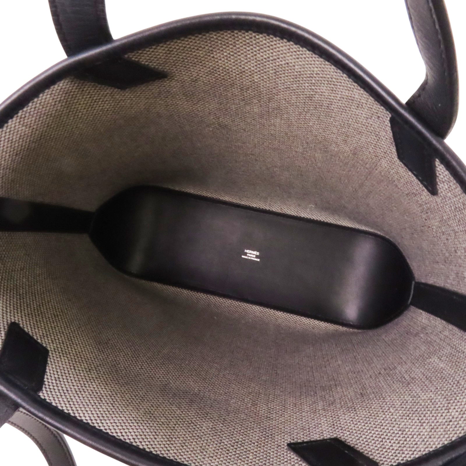 HERMES 帆布Cabas H en Biais 27手挽肩背兩用袋