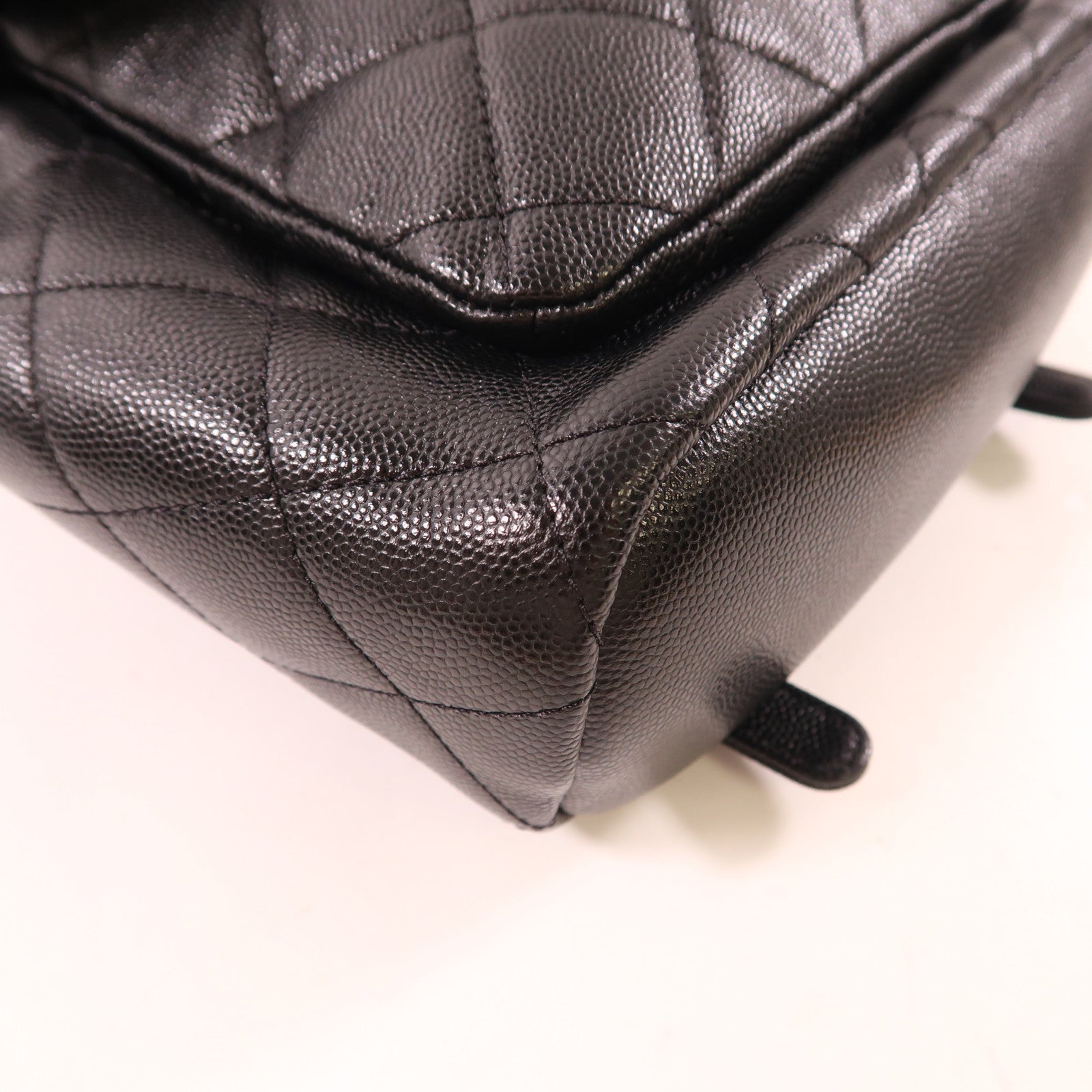 CHANEL 牛皮皮革Backpack金扣背包