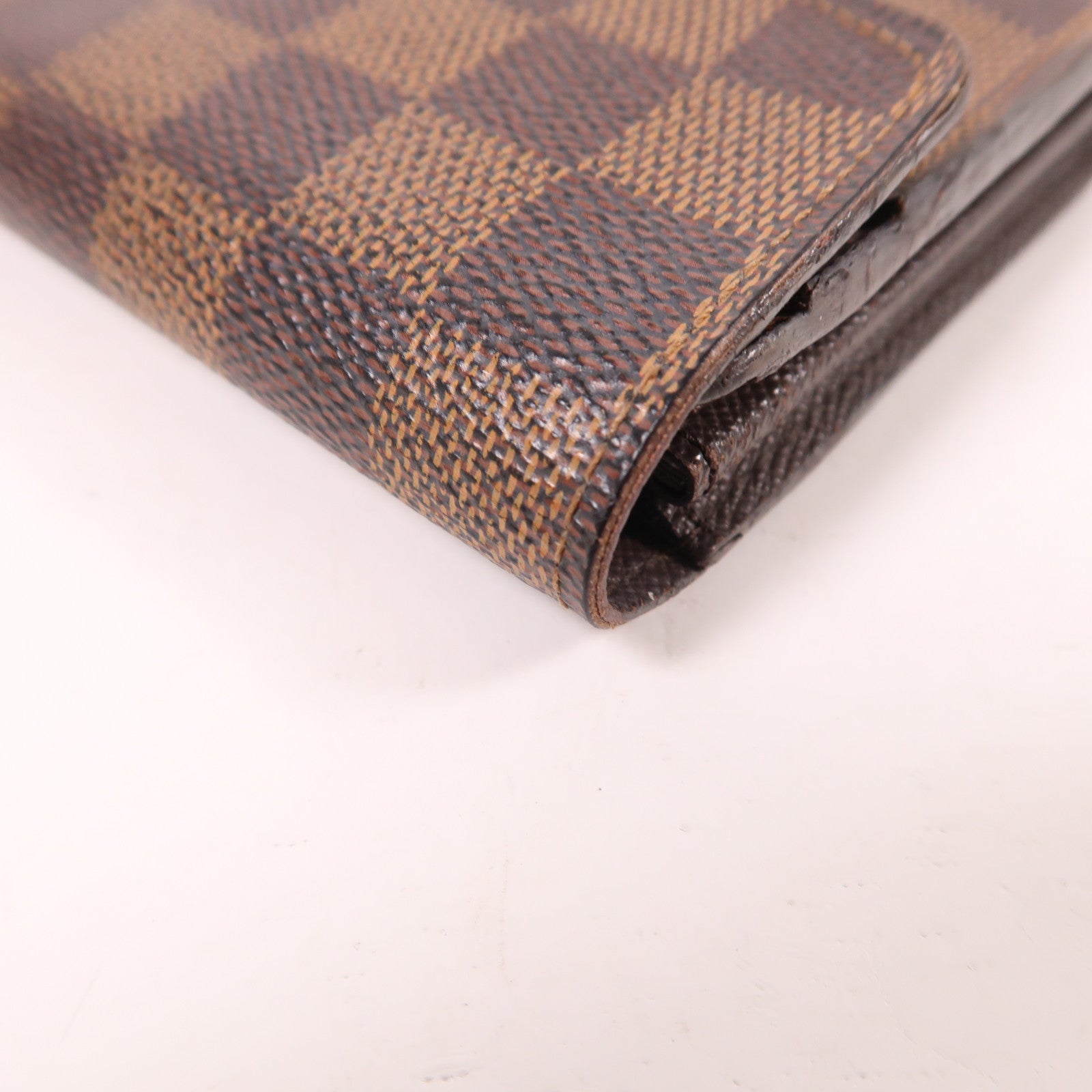 LOUIS VUITTON (PRICE DOWN) LV GHW Sarah Long Wallet N63209 Damier Ebene Brown