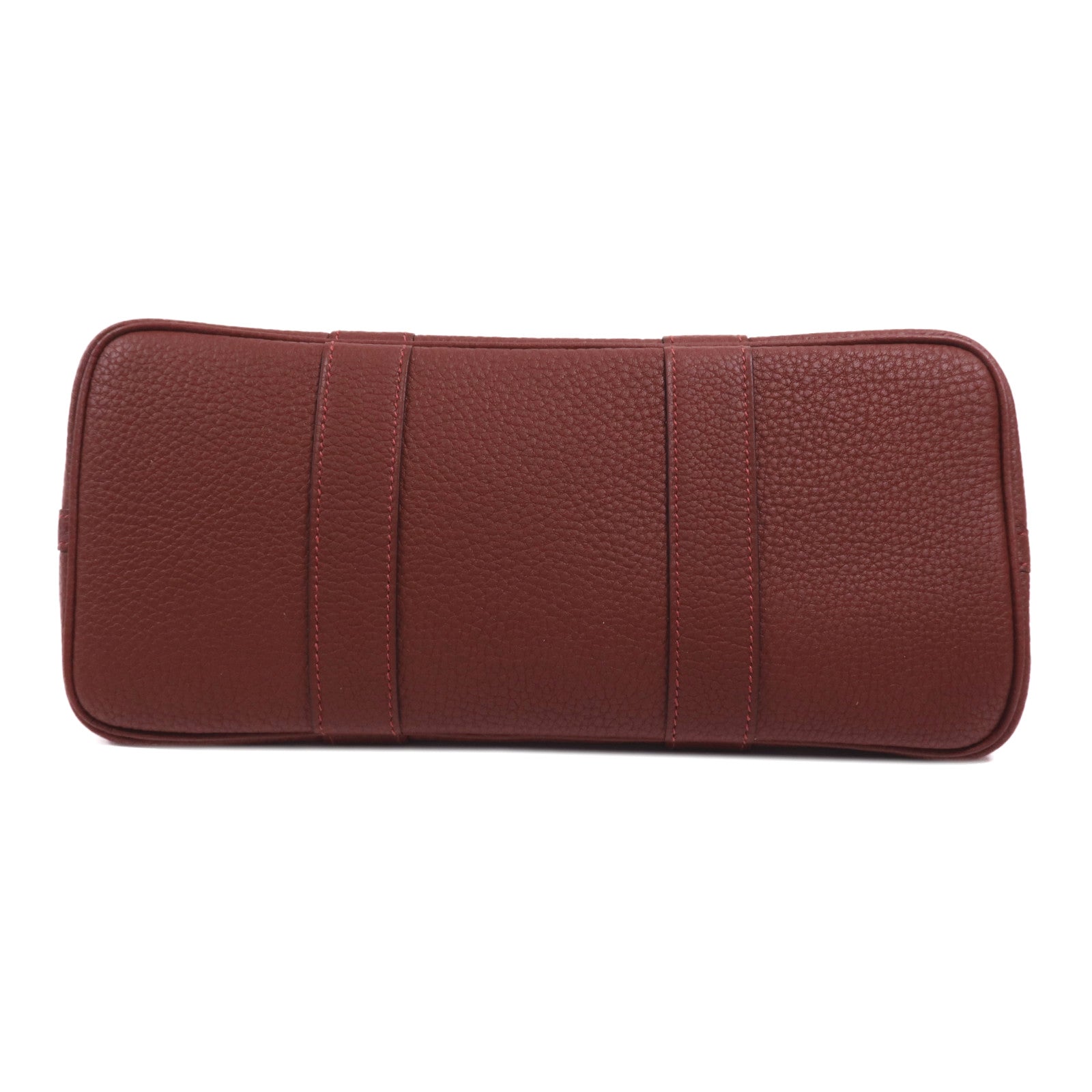 HERMES 帆布Garden Party TPM銀扣手挽袋