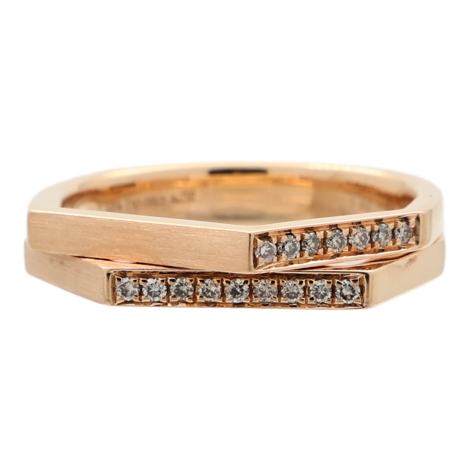 JEWELRY 18K玫瑰金Diamond Ring鑽石戒指US#6.75