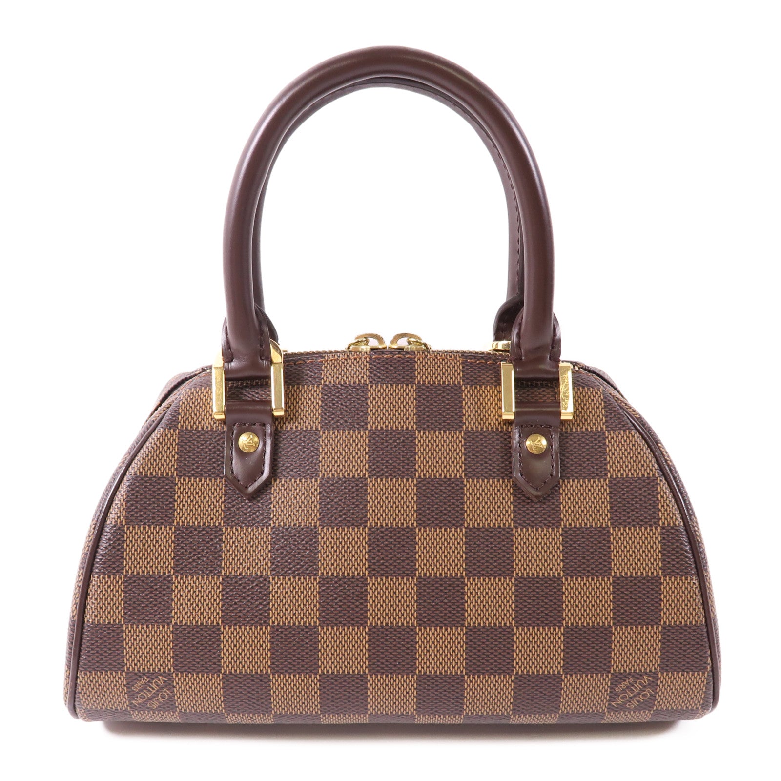 LOUIS VUITTON Damier Rivera Mini金扣手挽袋