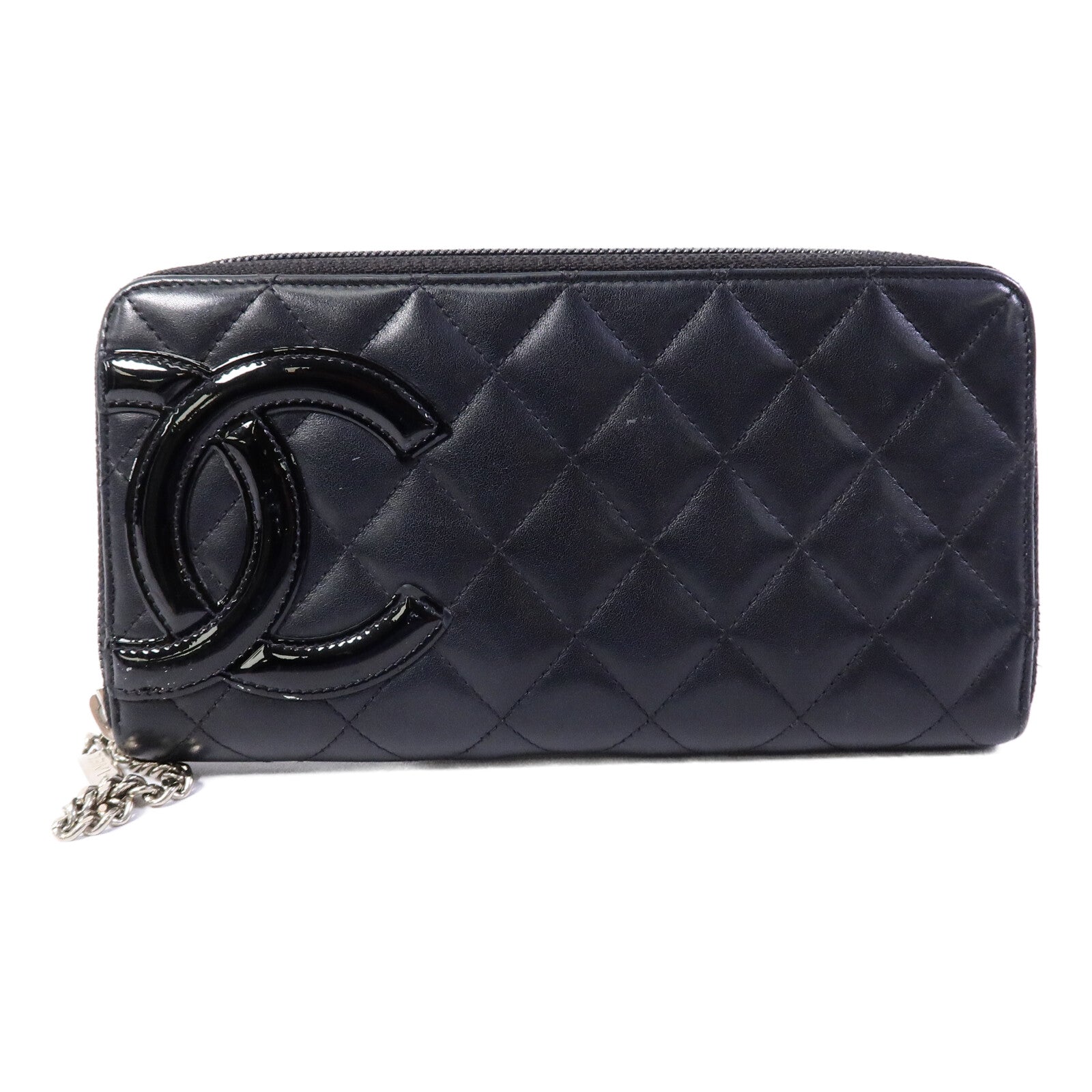CHANEL 【激減優惠】牛皮皮革Cambon Zipper Long Wallet長錢包