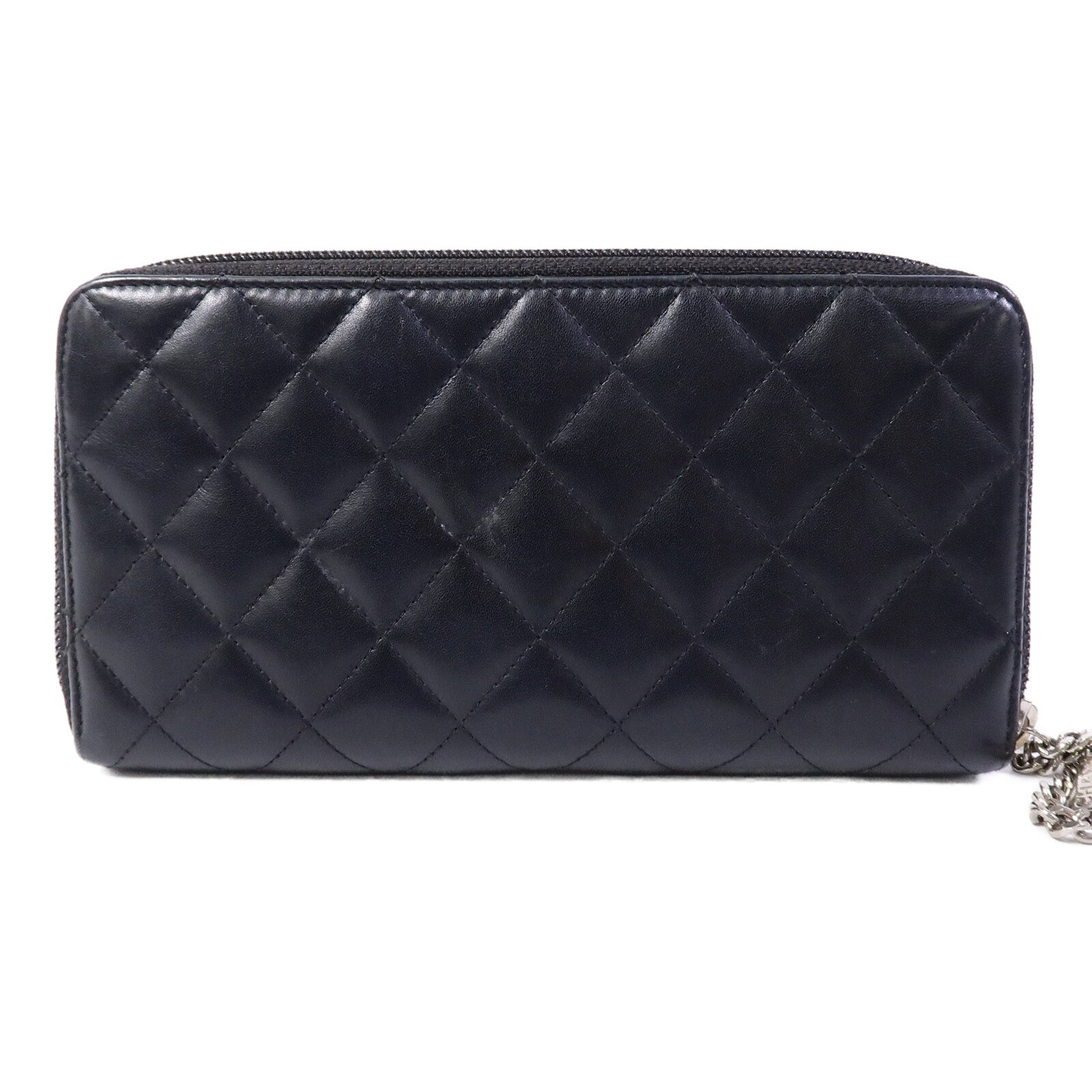 CHANEL 【激減優惠】牛皮皮革Cambon Zipper Long Wallet長錢包