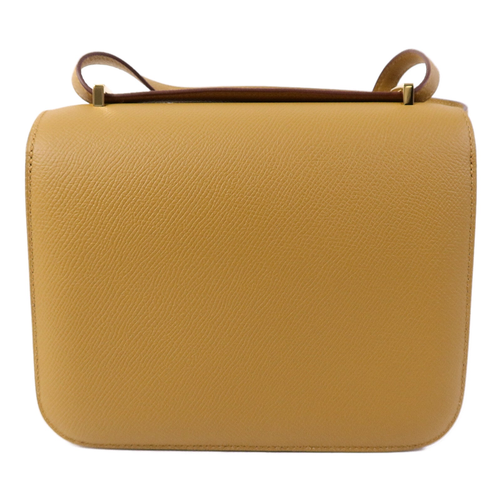 HERMES Epsom皮革Mini Constance肩背袋Sesame