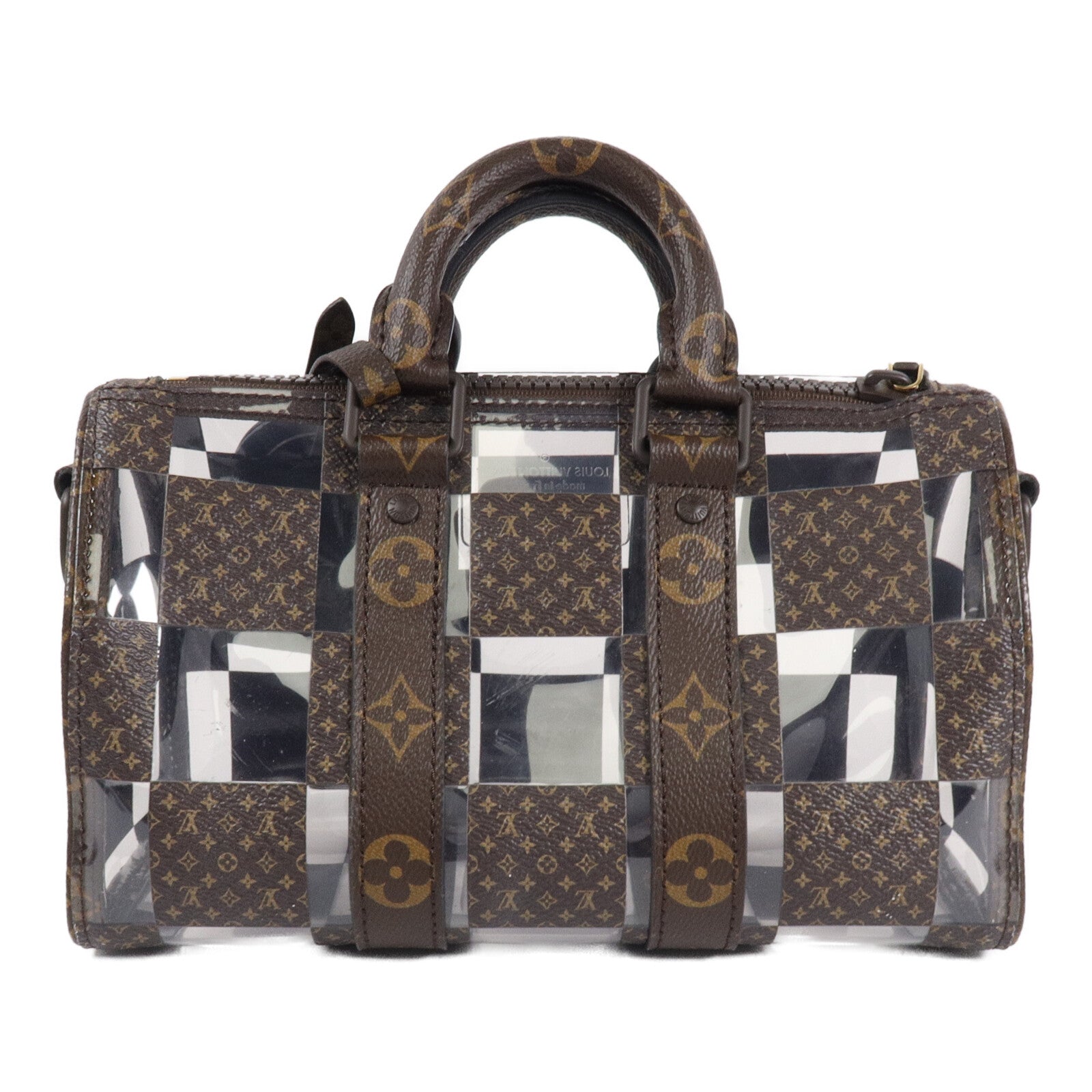 LOUIS VUITTON Monogram Chess Keepall Bandoulie 25手挽肩背兩用袋