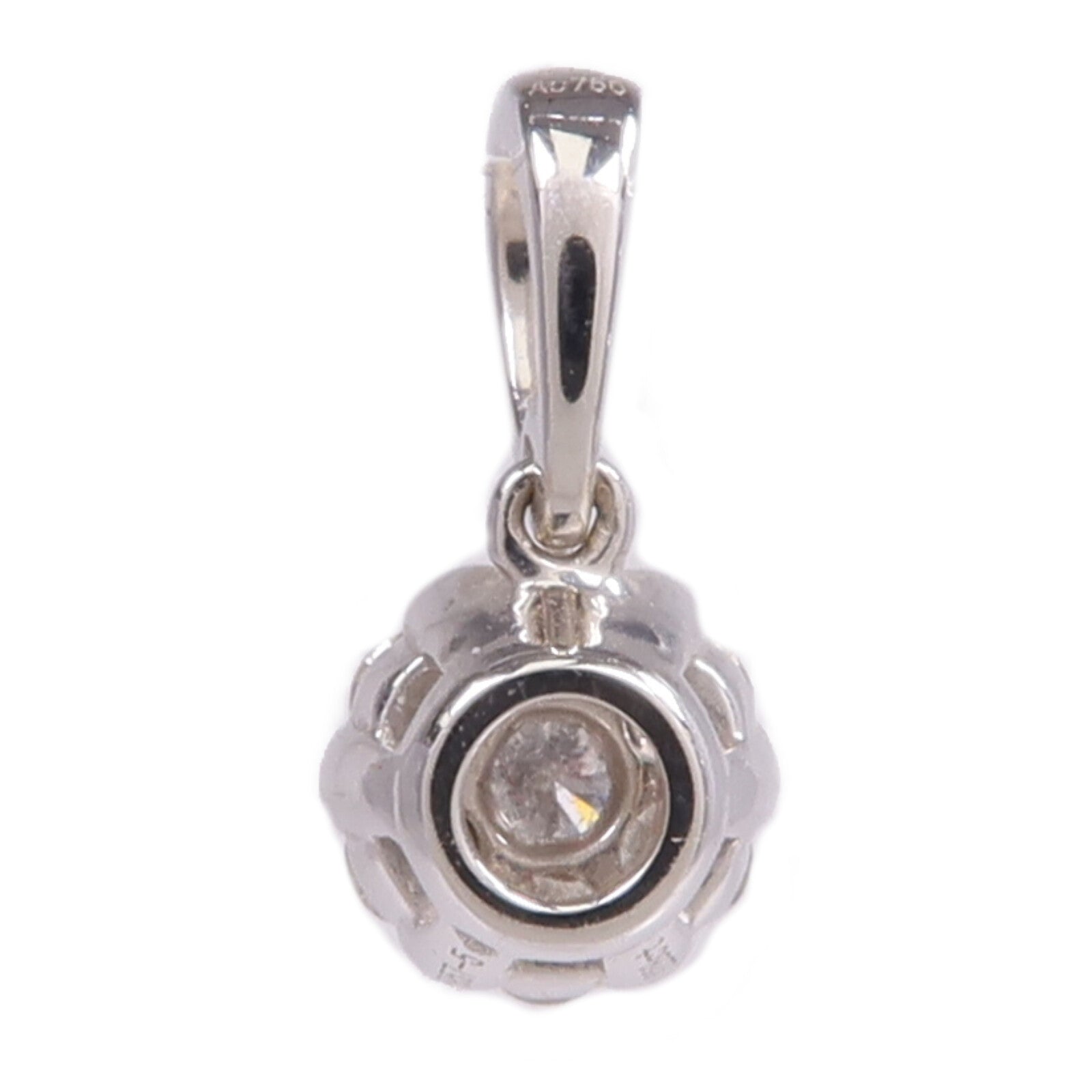 JEWELRY 18K白金Diamond Pendant Top鑽石吊墜