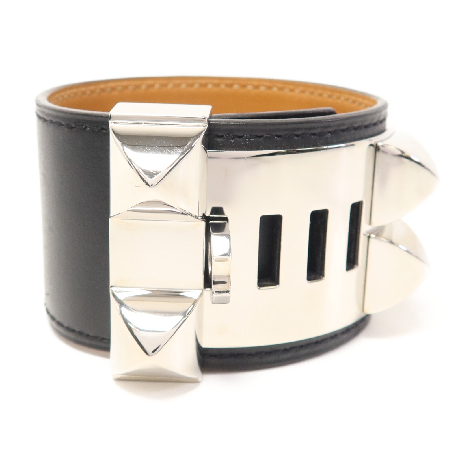 HERMES Swift皮革Collier De Chien手鐲Hermes#S