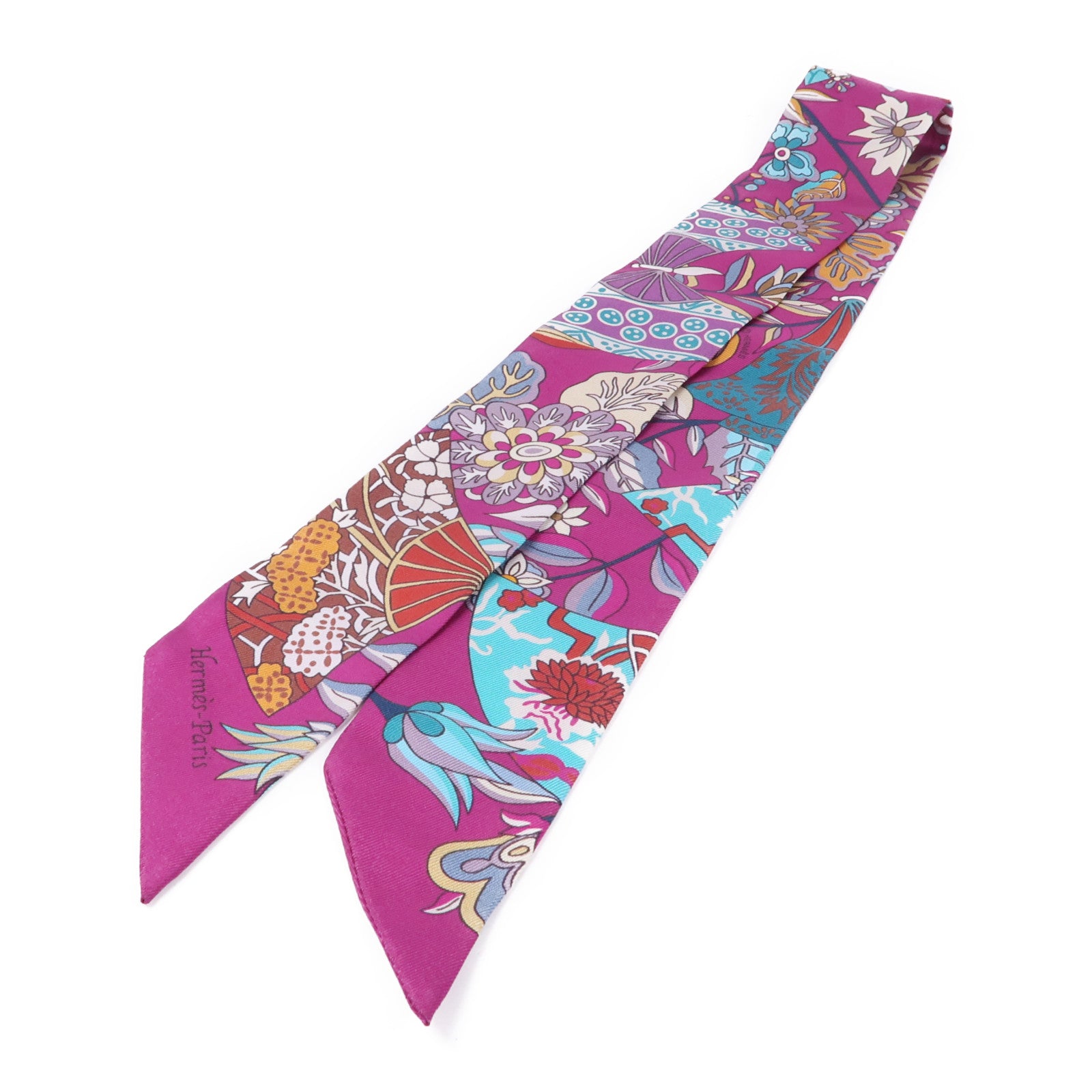 HERMES 絲質Twilly絲巾