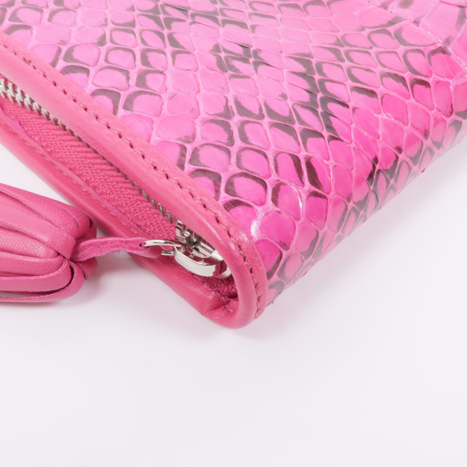 LOEWE 牛皮皮革Zipped Long Wallet銀扣長錢包