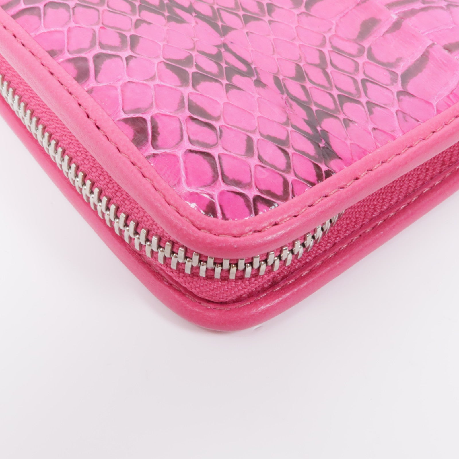 LOEWE 牛皮皮革Zipped Long Wallet銀扣長錢包