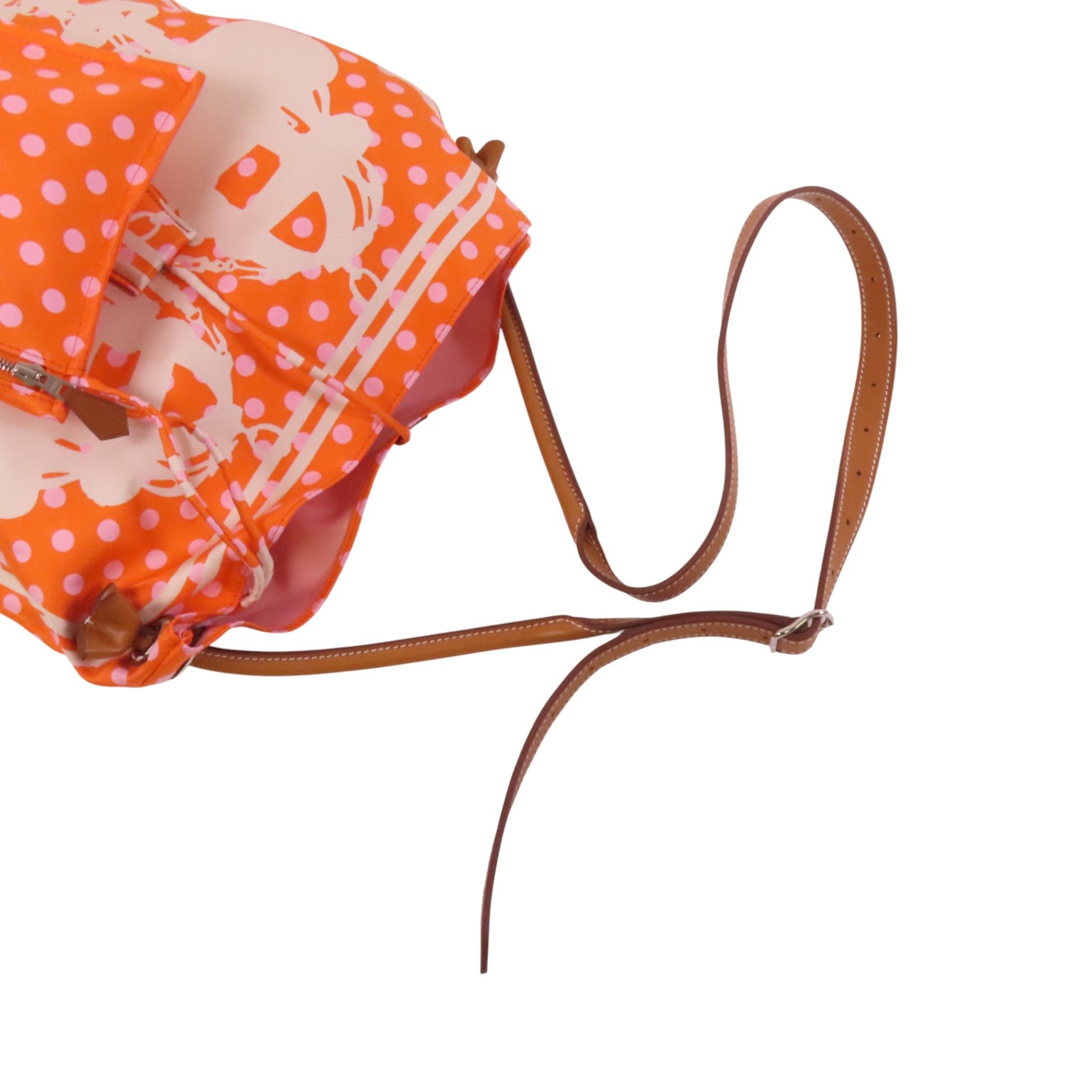 HERMES 絲質Silky City銀扣肩背袋