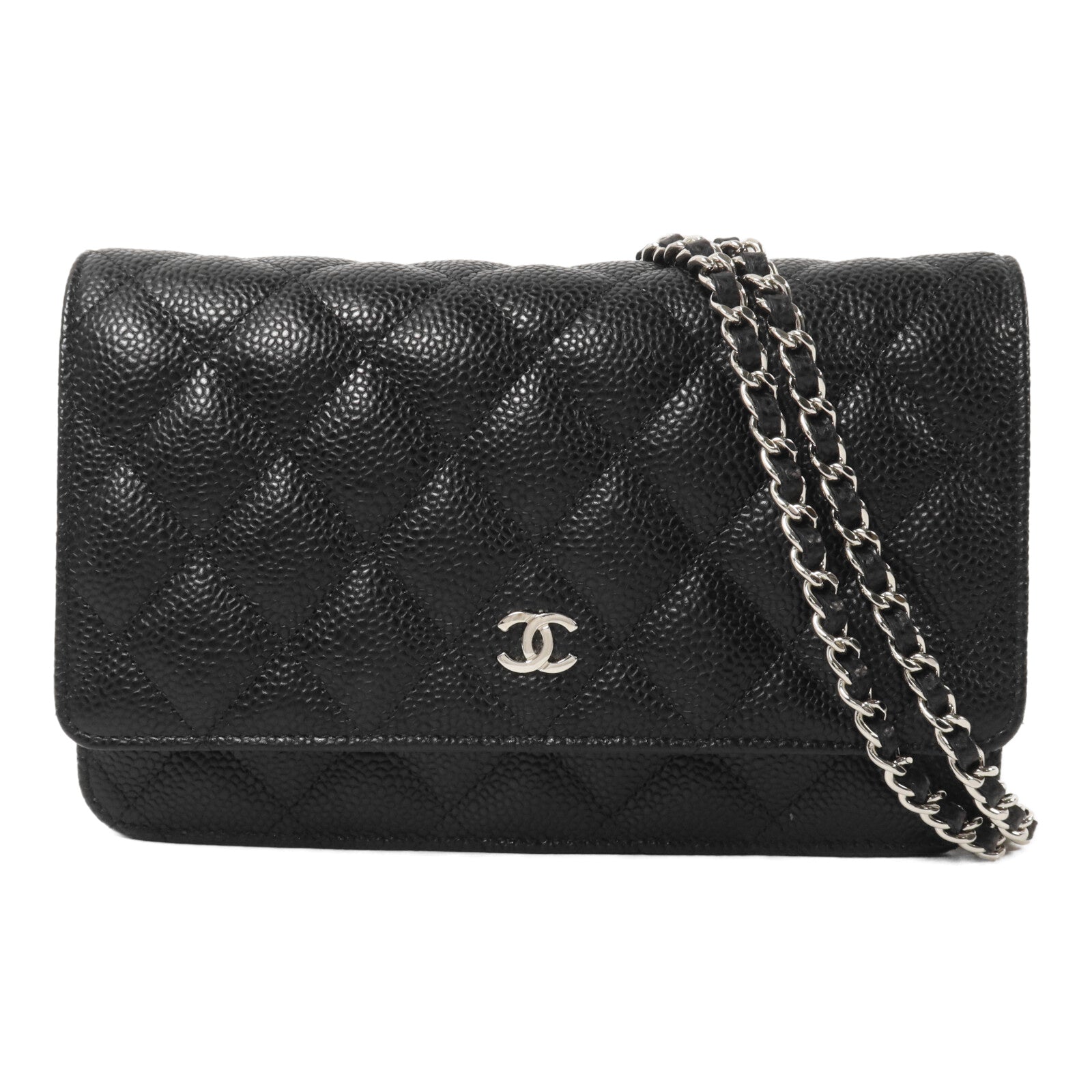 CHANEL 牛皮皮革WOC Wallet On Chain鏈帶肩背袋