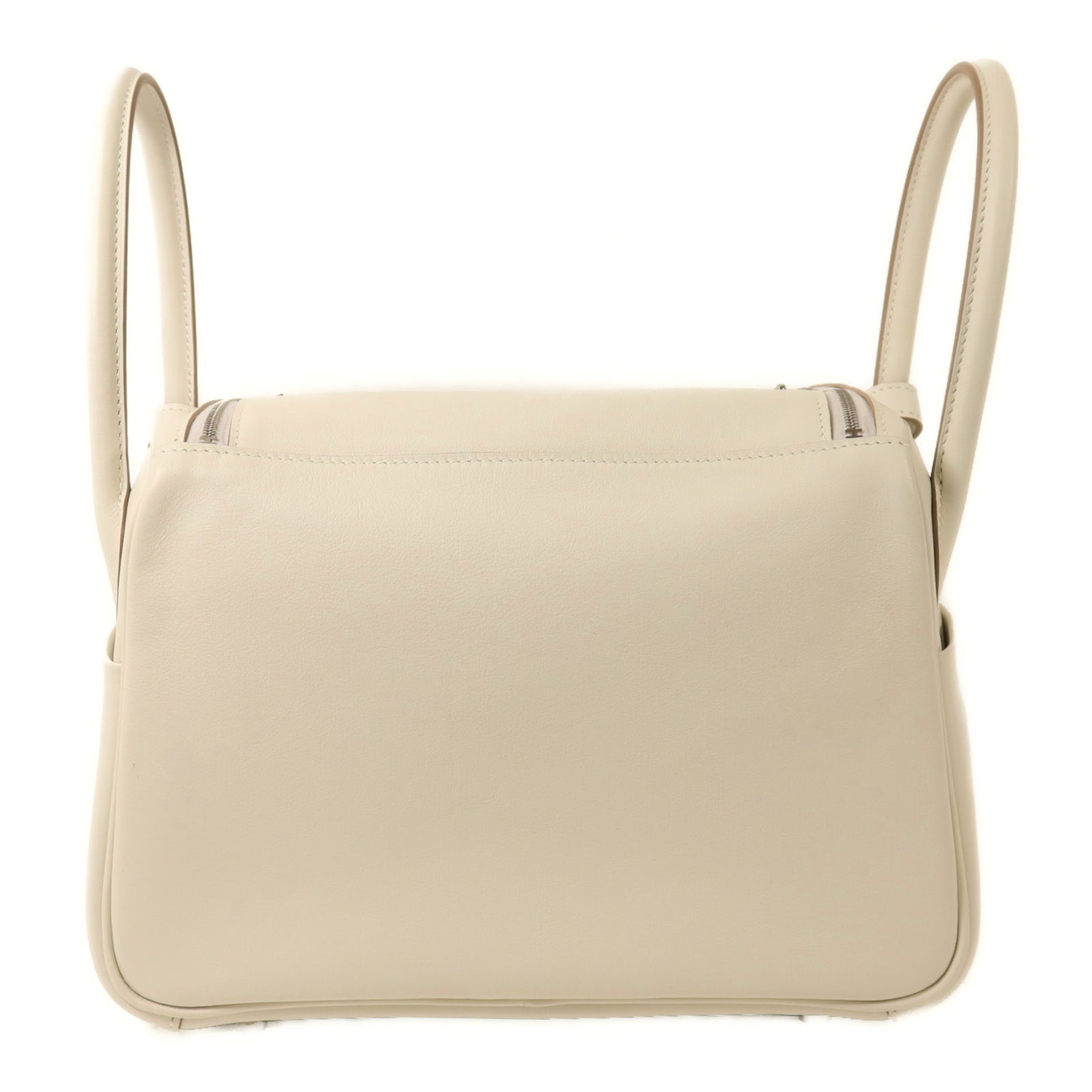 HERMES Swift皮革Lindy 26手挽肩背兩用袋Gris Pale/Gris Meyer