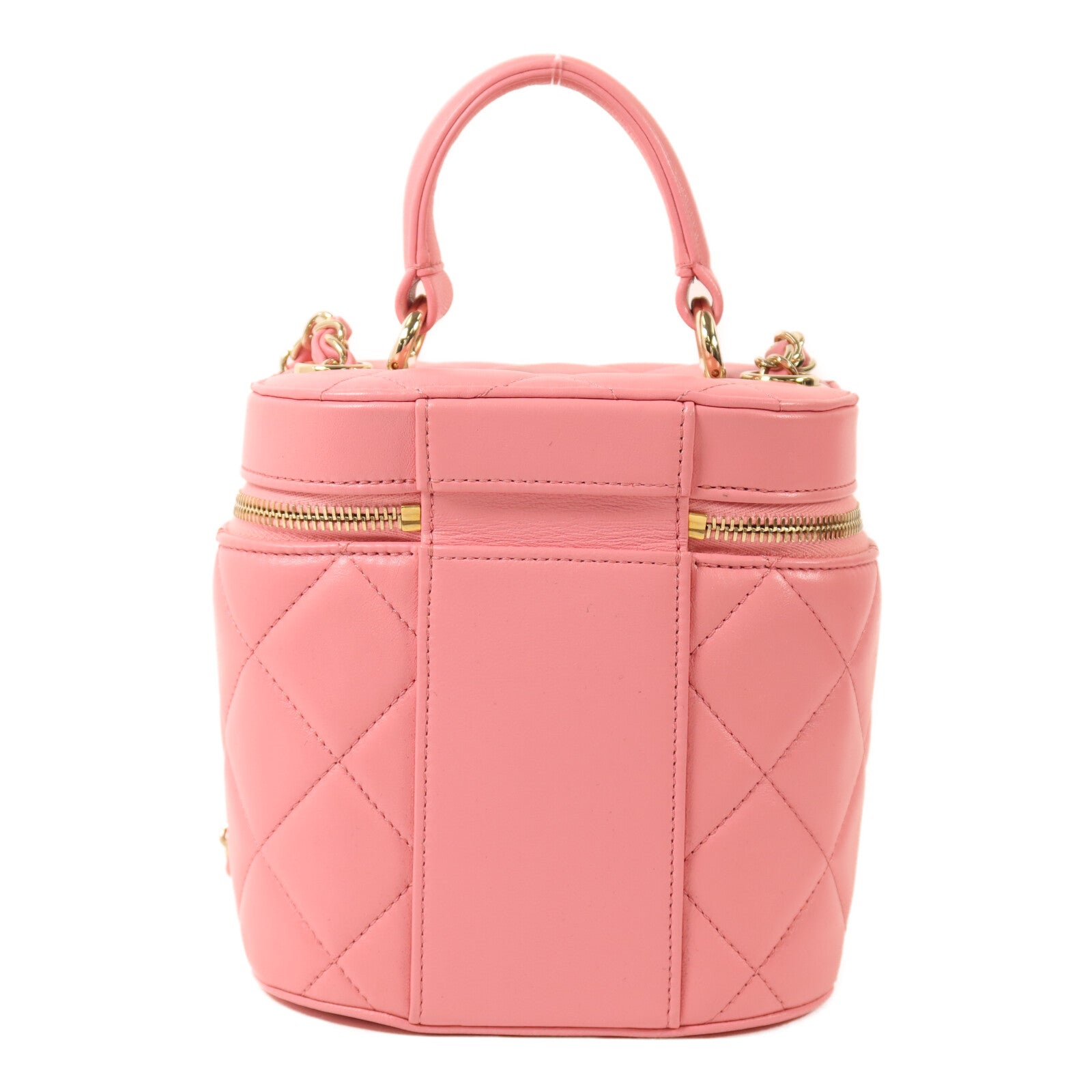 CHANEL 羊皮皮革Trendy CC Vantiy Case金扣鏈帶手挽肩背兩用袋