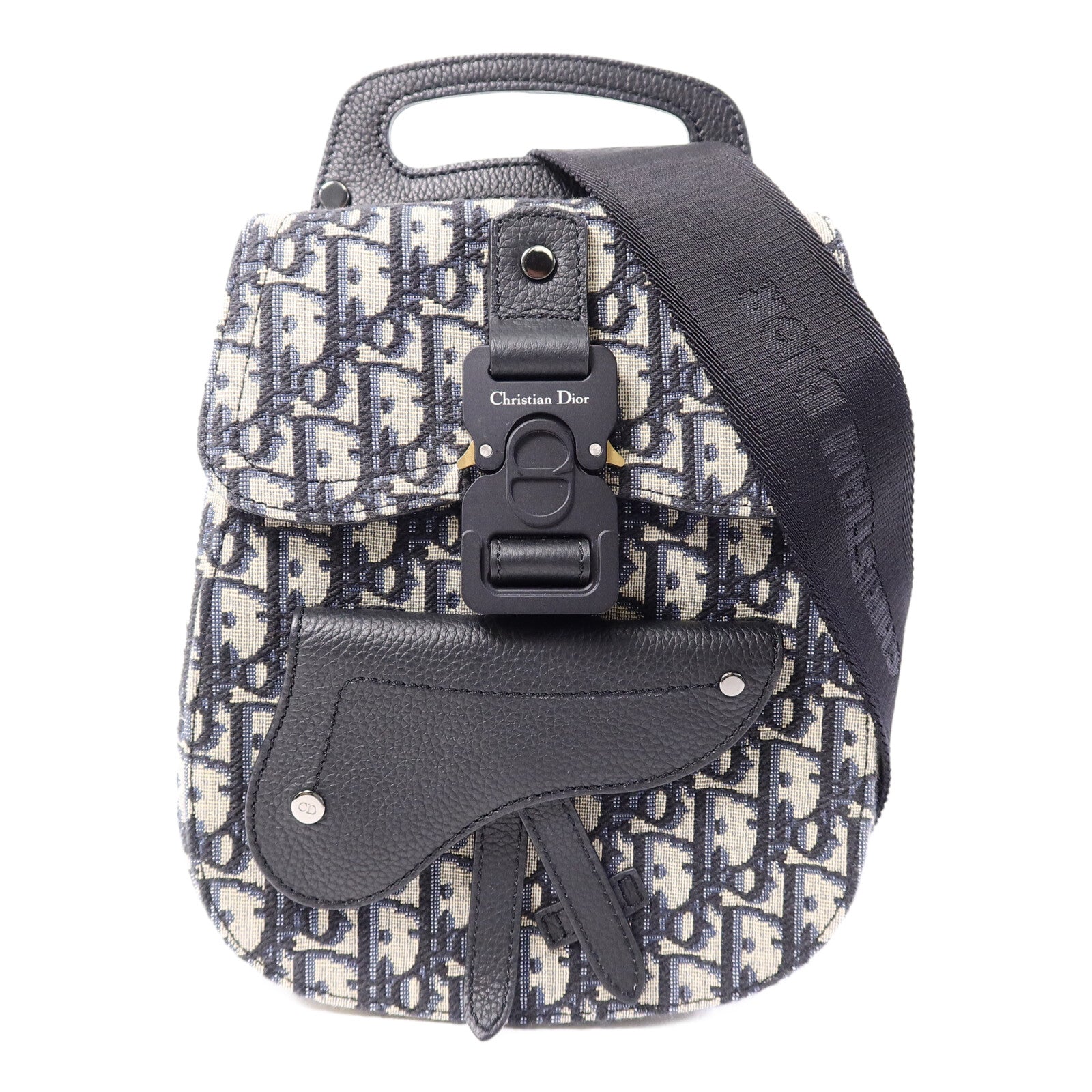 Dior 帆布/牛皮皮革Gallop Sling Bag肩背袋