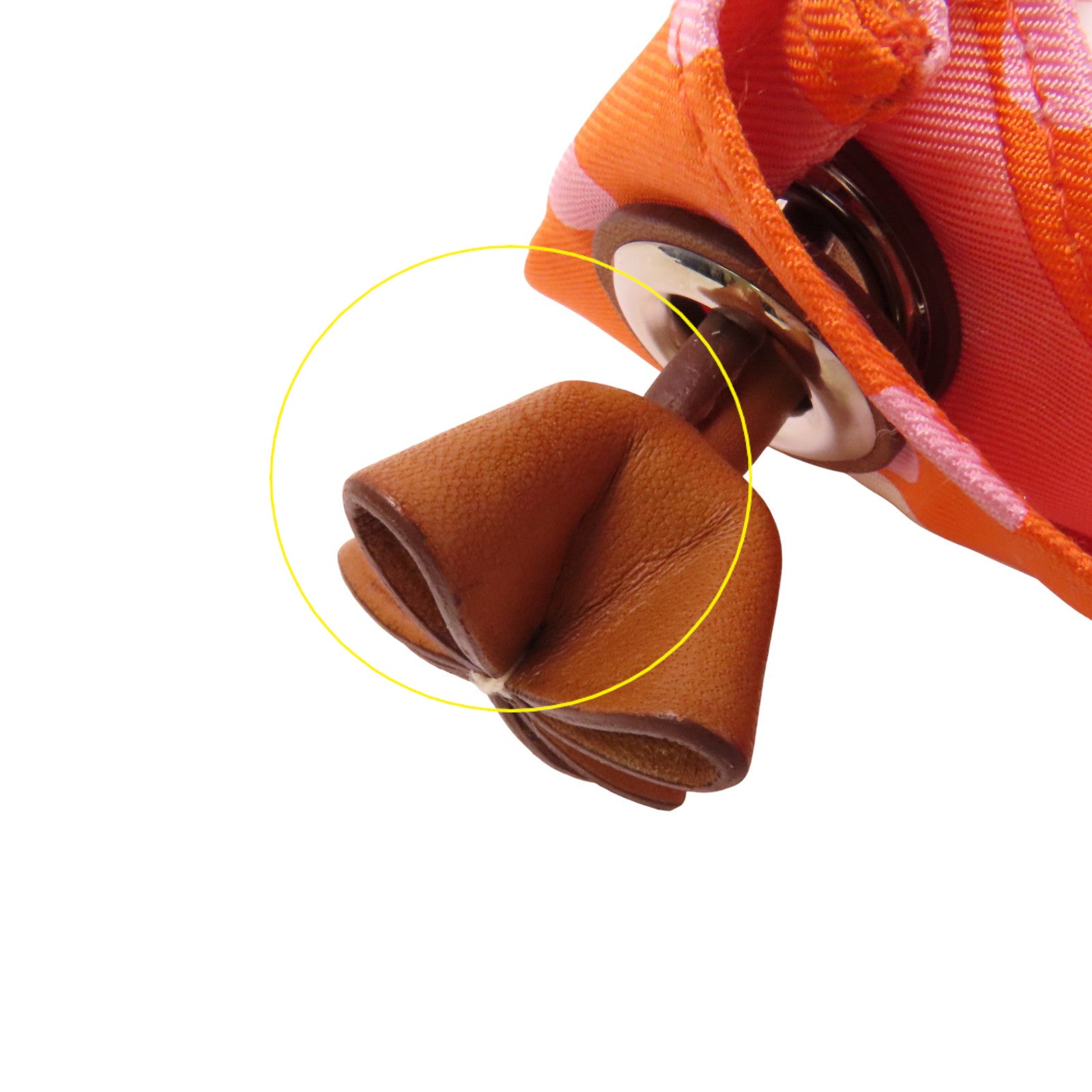 HERMES 絲質Silky City銀扣肩背袋