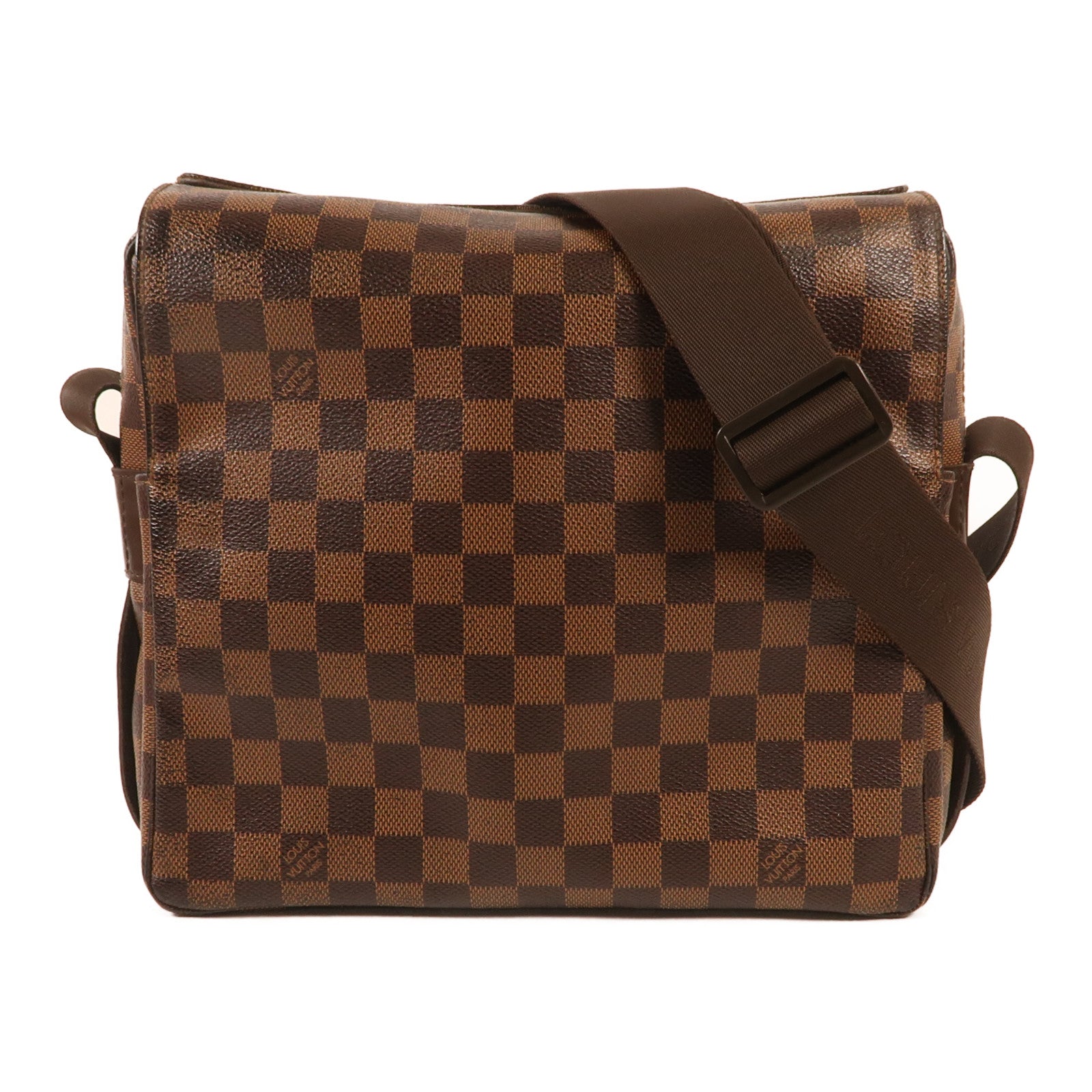 LOUIS VUITTON Damier Naviglio金扣肩背袋