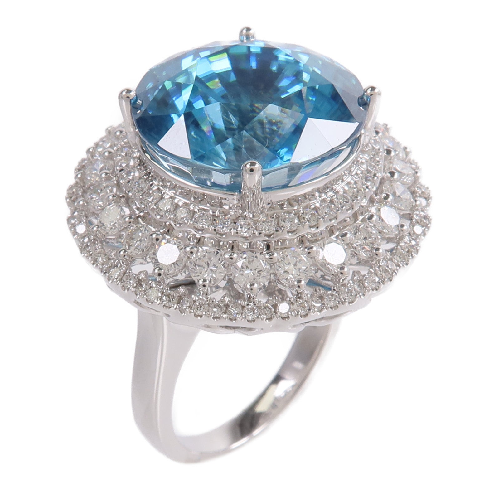 JEWELRY 18K白金Zircon Ring鋯石/鑽石戒指