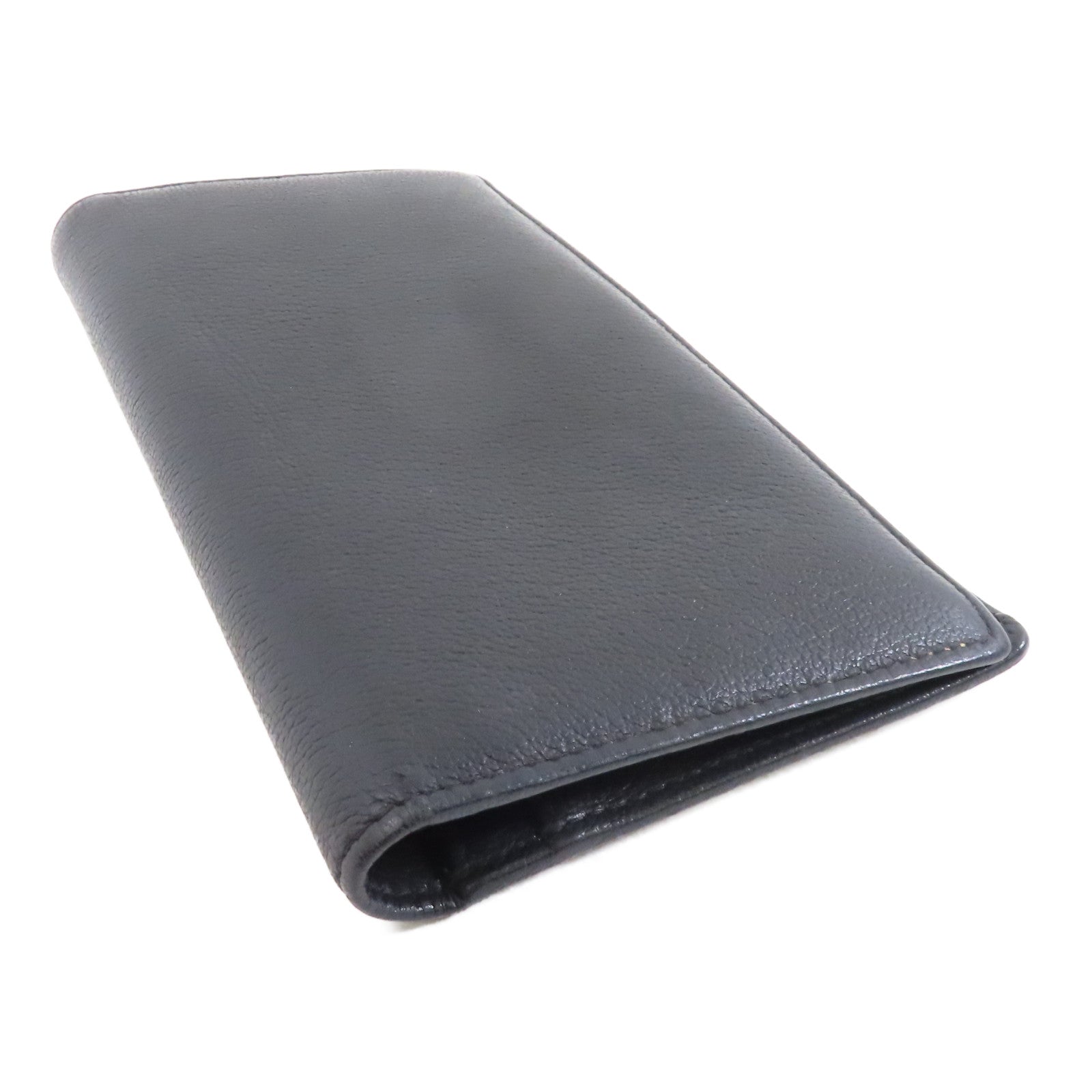 CHANEL 【激減優惠】皮革Long Wallet金扣長錢包黑色