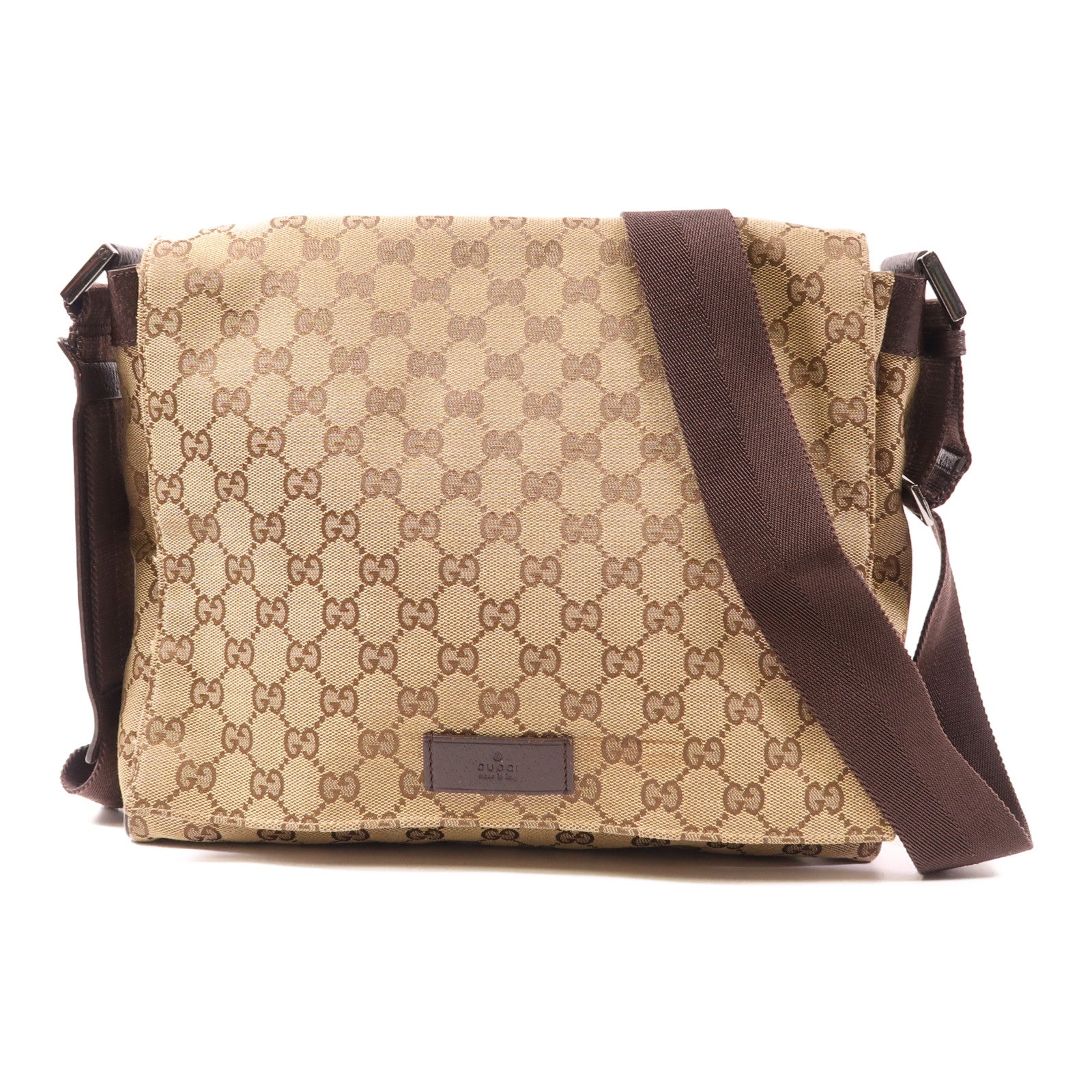 GUCCI GG SHW Shoulder Bag 146236 Canvas Brown