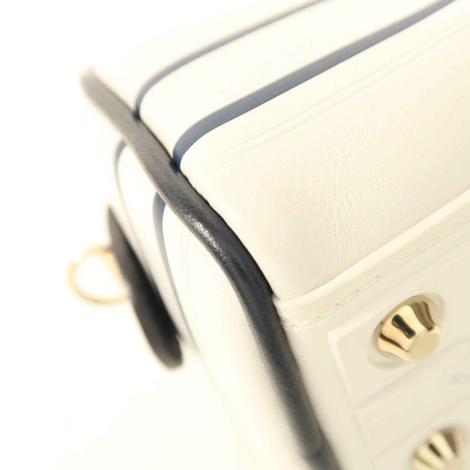 Dior 牛皮皮革Vibe Bowling Small金扣手挽肩背兩用袋