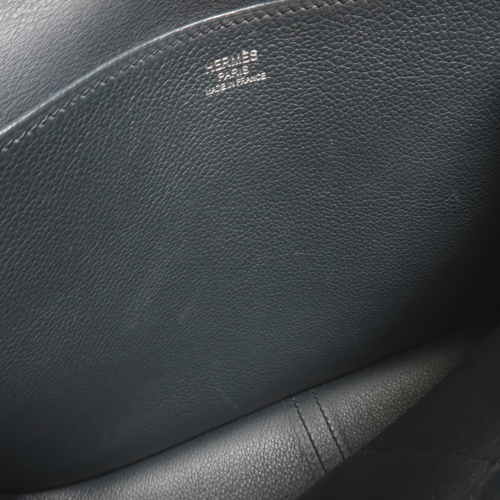 HERMES Evercolor皮革Halzan 25銀扣手挽肩背兩用袋