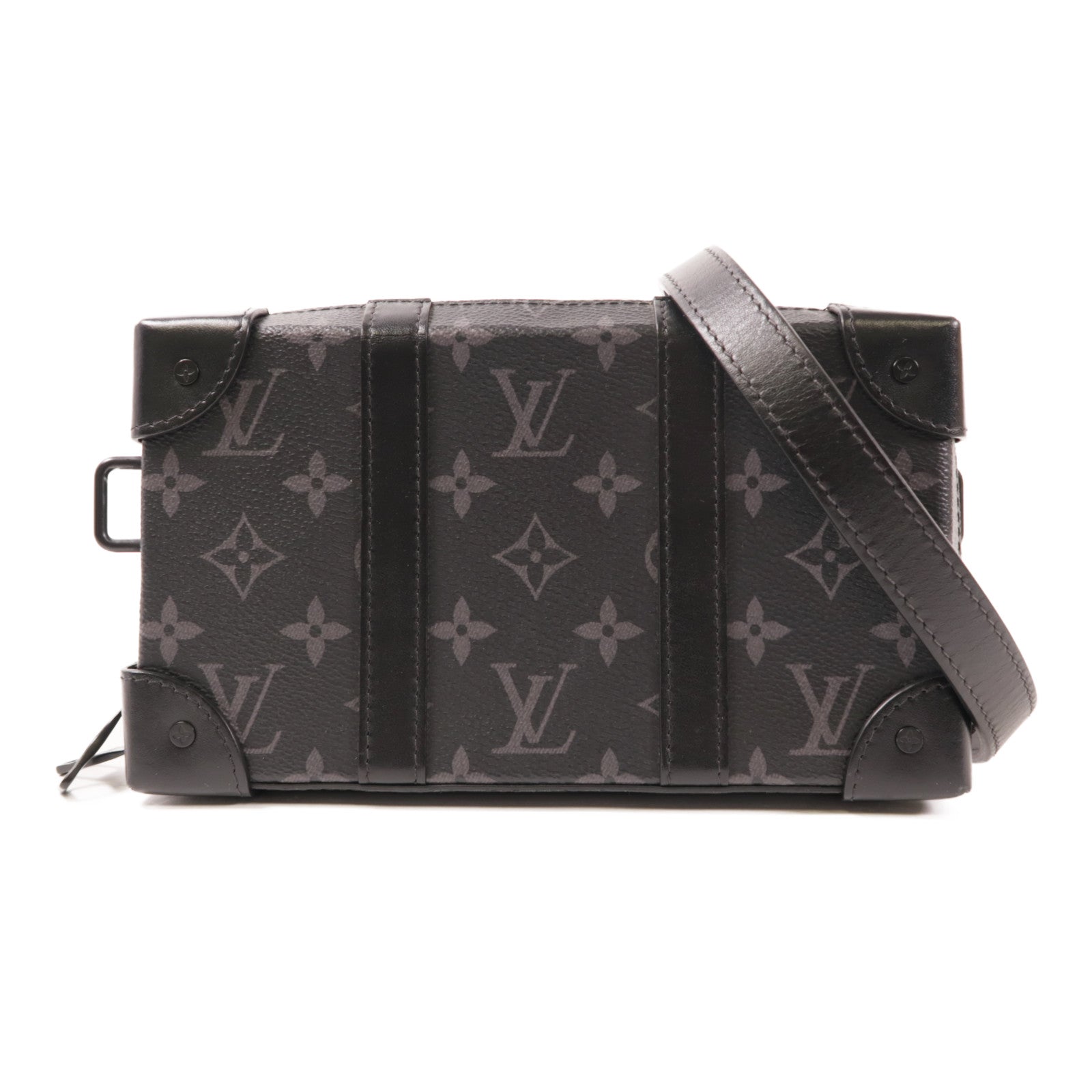 LOUIS VUITTON LV Soft Trunk Wallet Shoulder Bag M69838 Monogram Eclipse Black