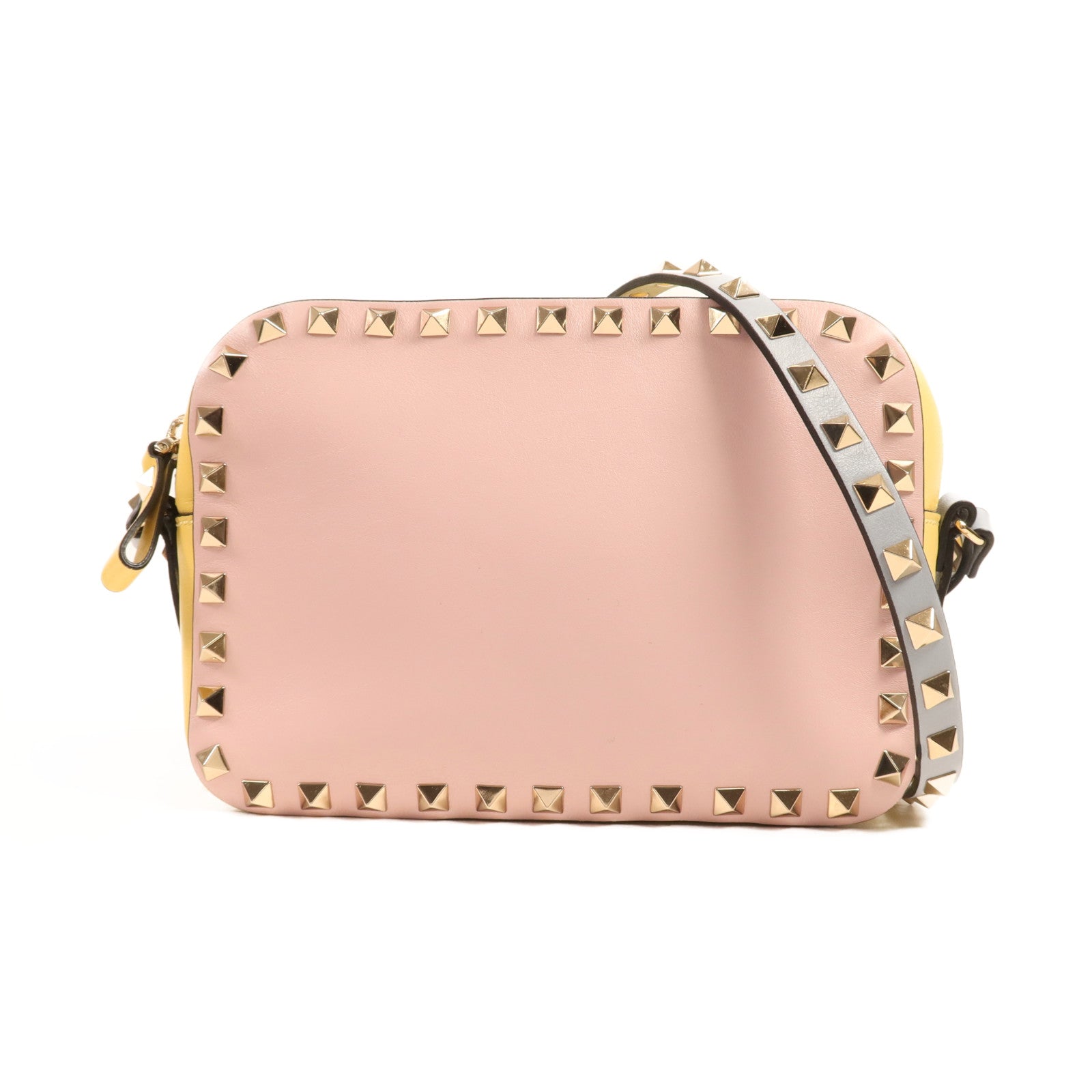 Valentino 牛皮皮革Shoulder Bag金扣肩背袋