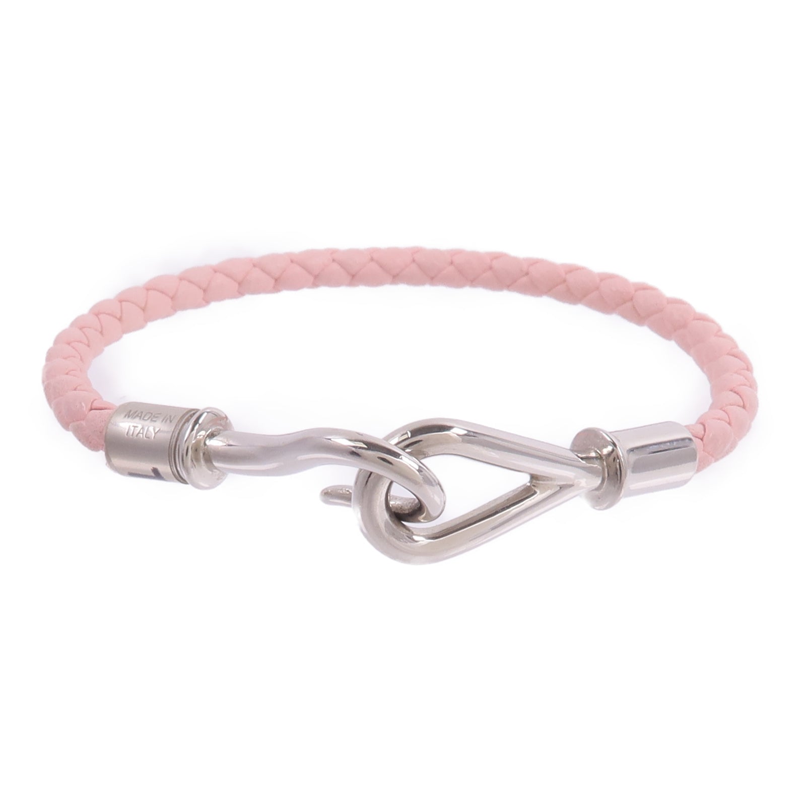 HERMES Swift皮革Jumbo H Bracelet手帶Rose Sakura