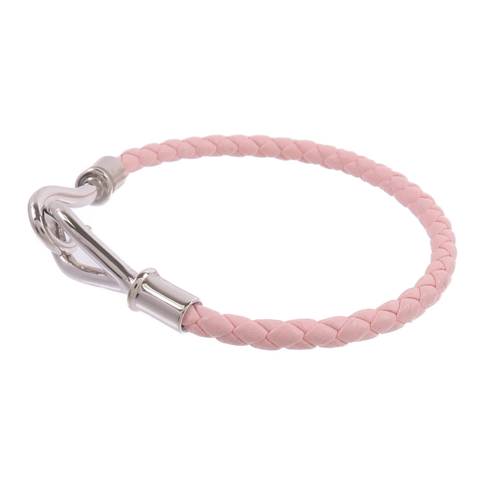 HERMES Swift皮革Jumbo H Bracelet手帶Rose Sakura