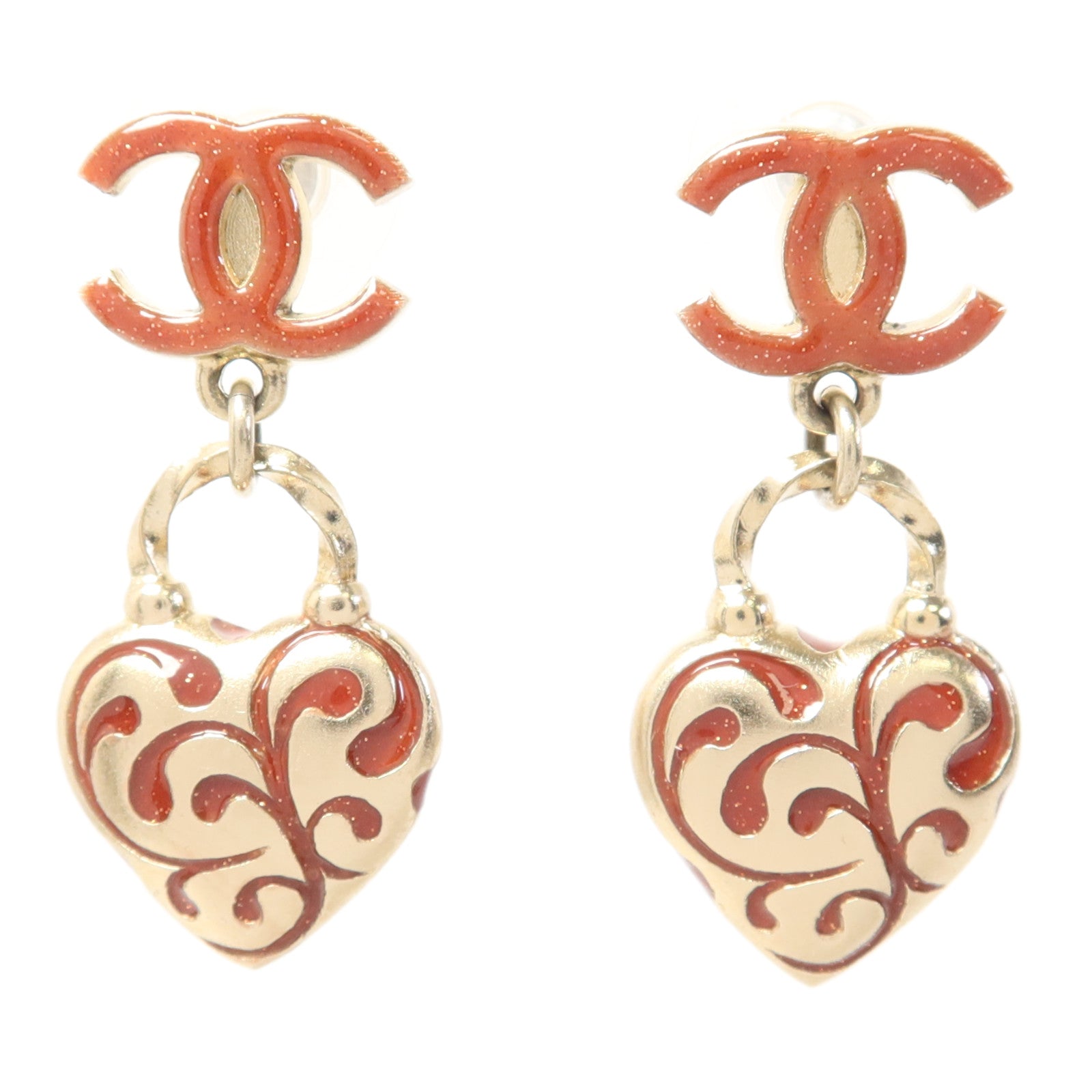 CHANEL 金屬Pierced Earrings耳環