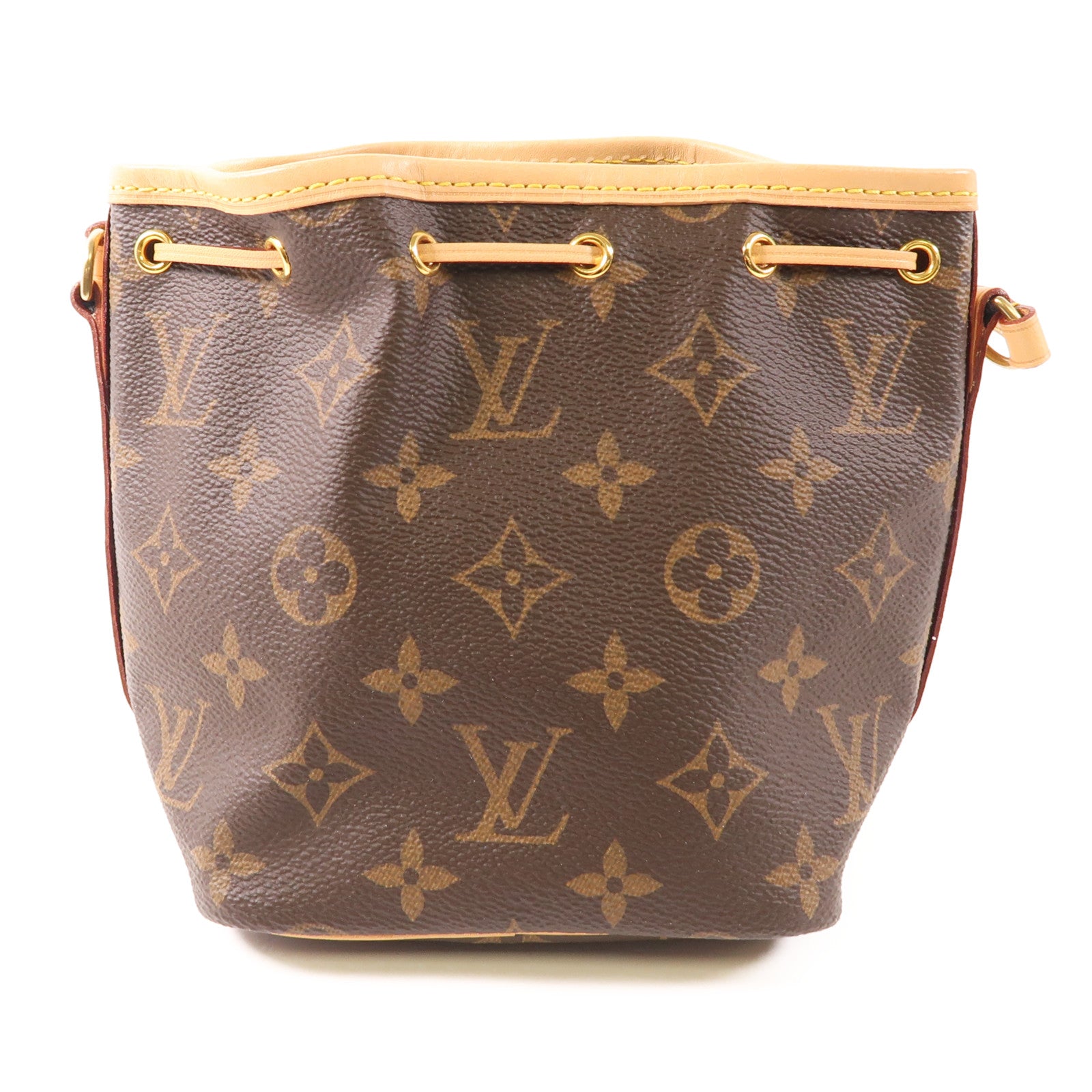 LOUIS VUITTON 【激減優惠】Monogram Nano Noe金扣肩背袋