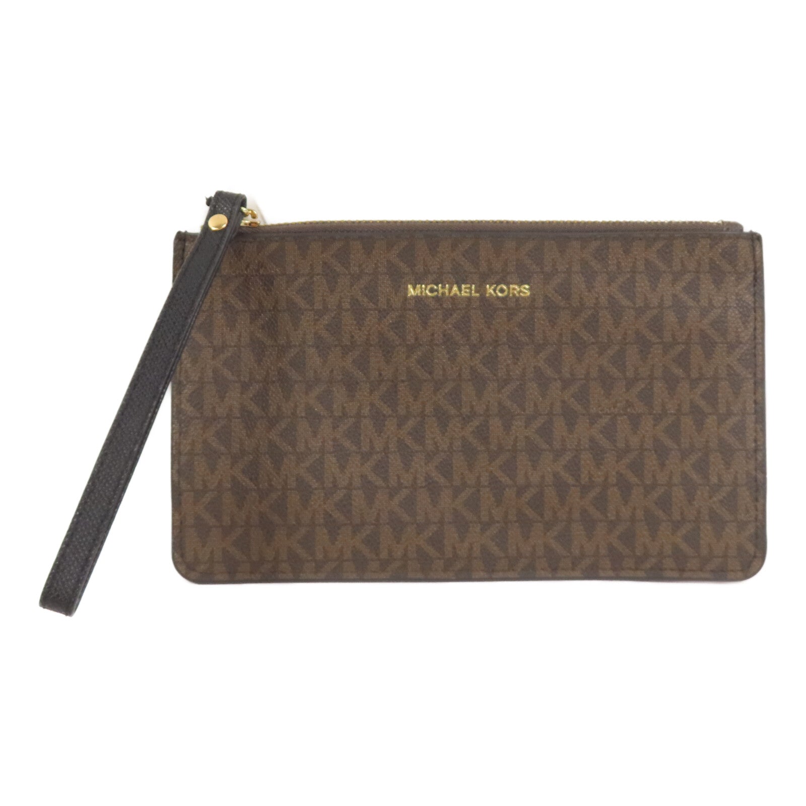 Michael Kors 塗層帆布Pouch金扣手拿包