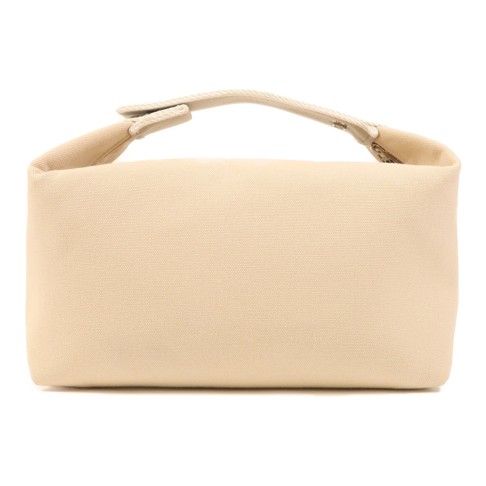 HERMES 帆布Bride A Brac GM銀扣手挽袋