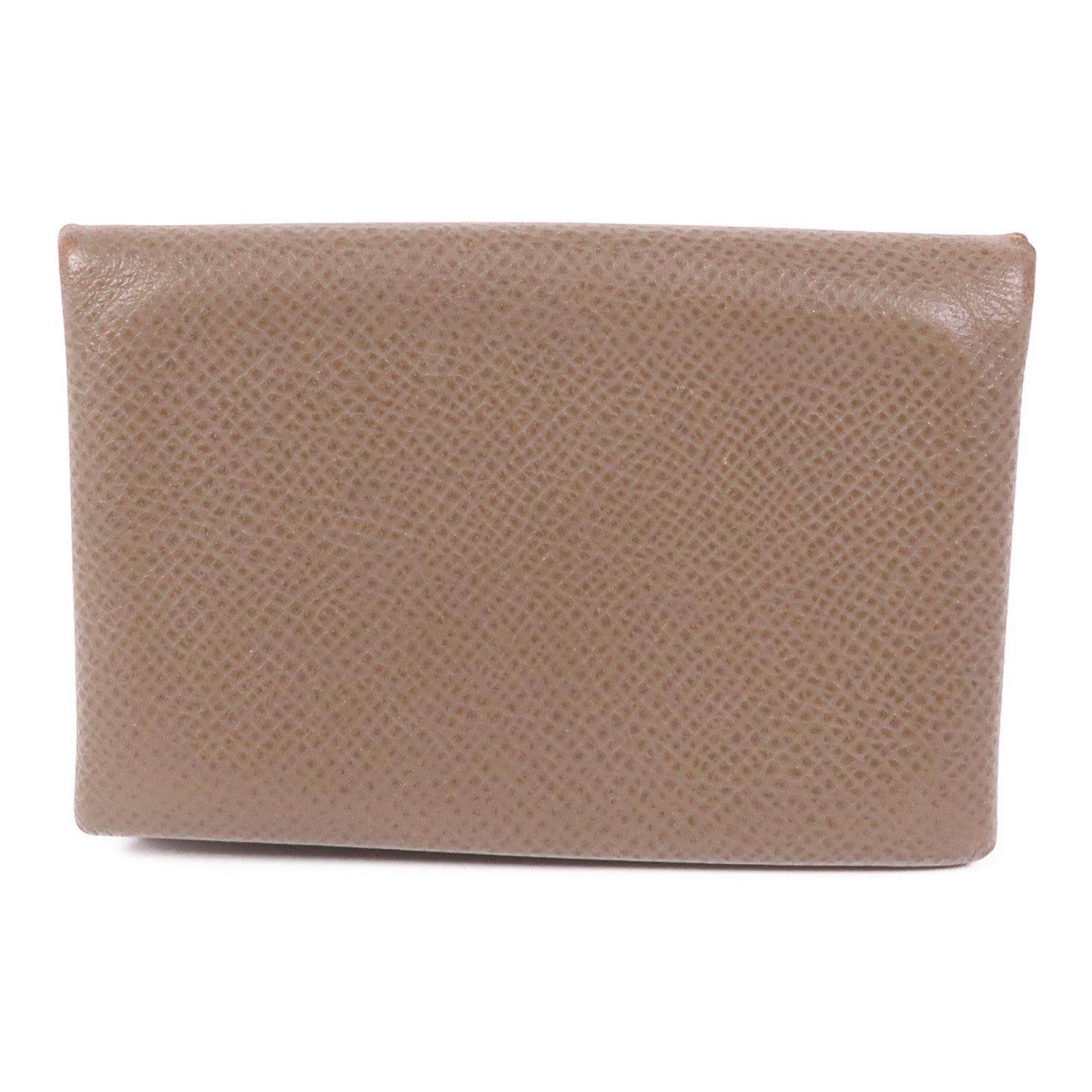 HERMES Epsom皮革Calvi Card Holder卡片套Etoupe