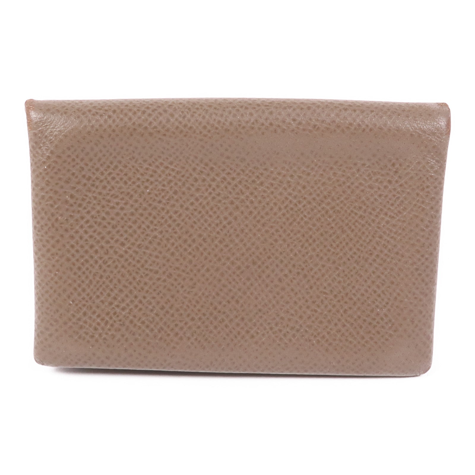 HERMES Epsom皮革Calvi Card Holder卡片套Etoupe